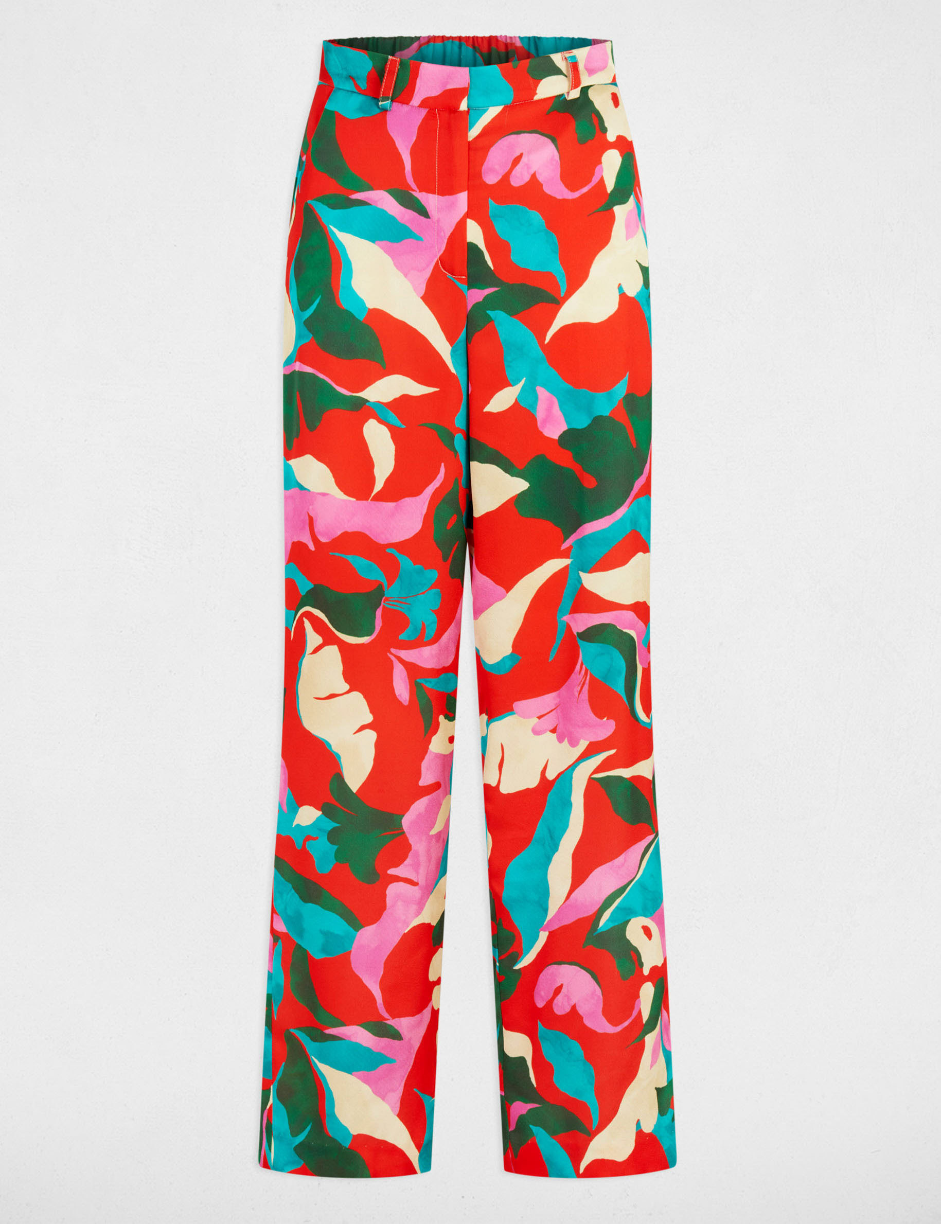 gerade bedruckte hose mehrfarbig damen Gerade bedruckte Hose mehrfarbig damen