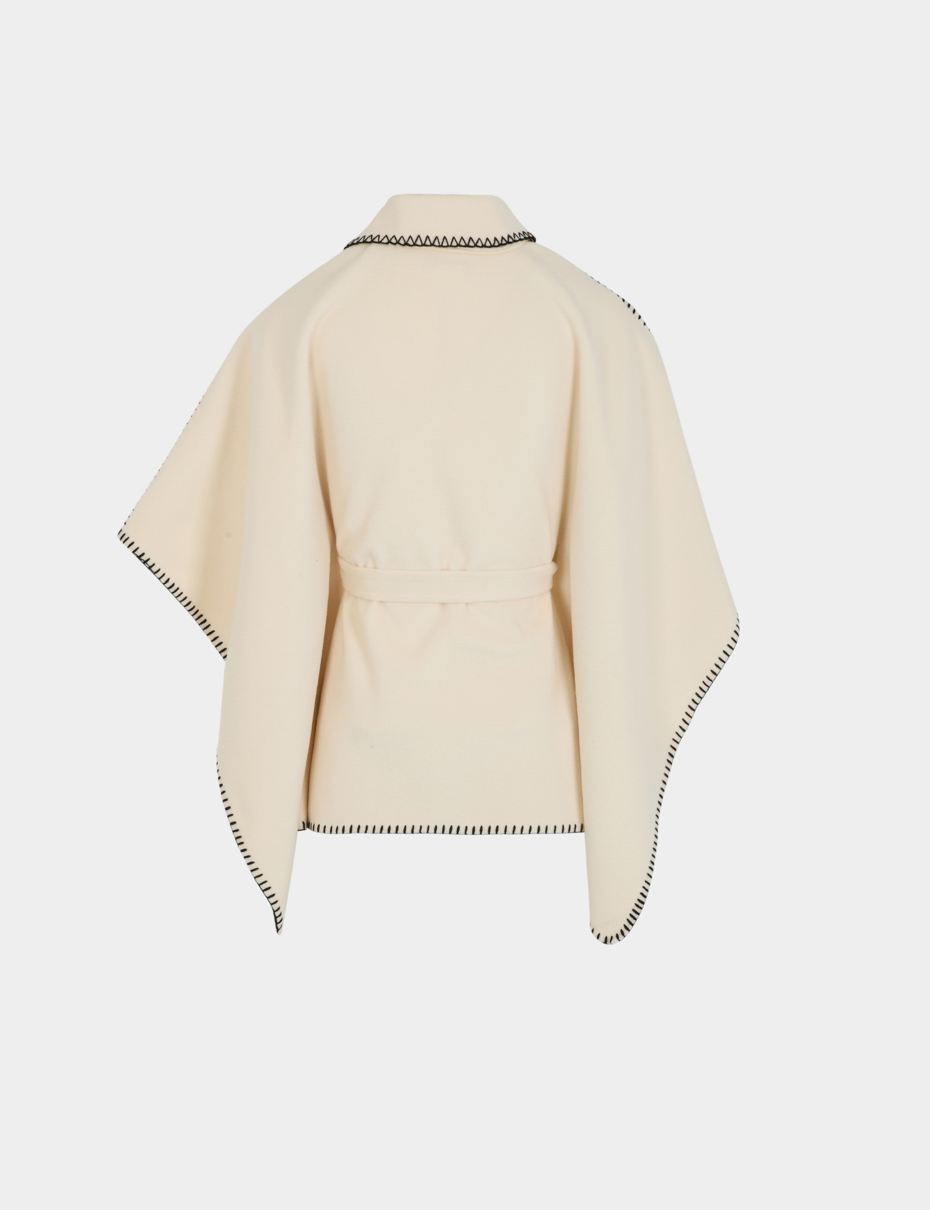 Umhang mit G&uuml;rtel elfenbein damen