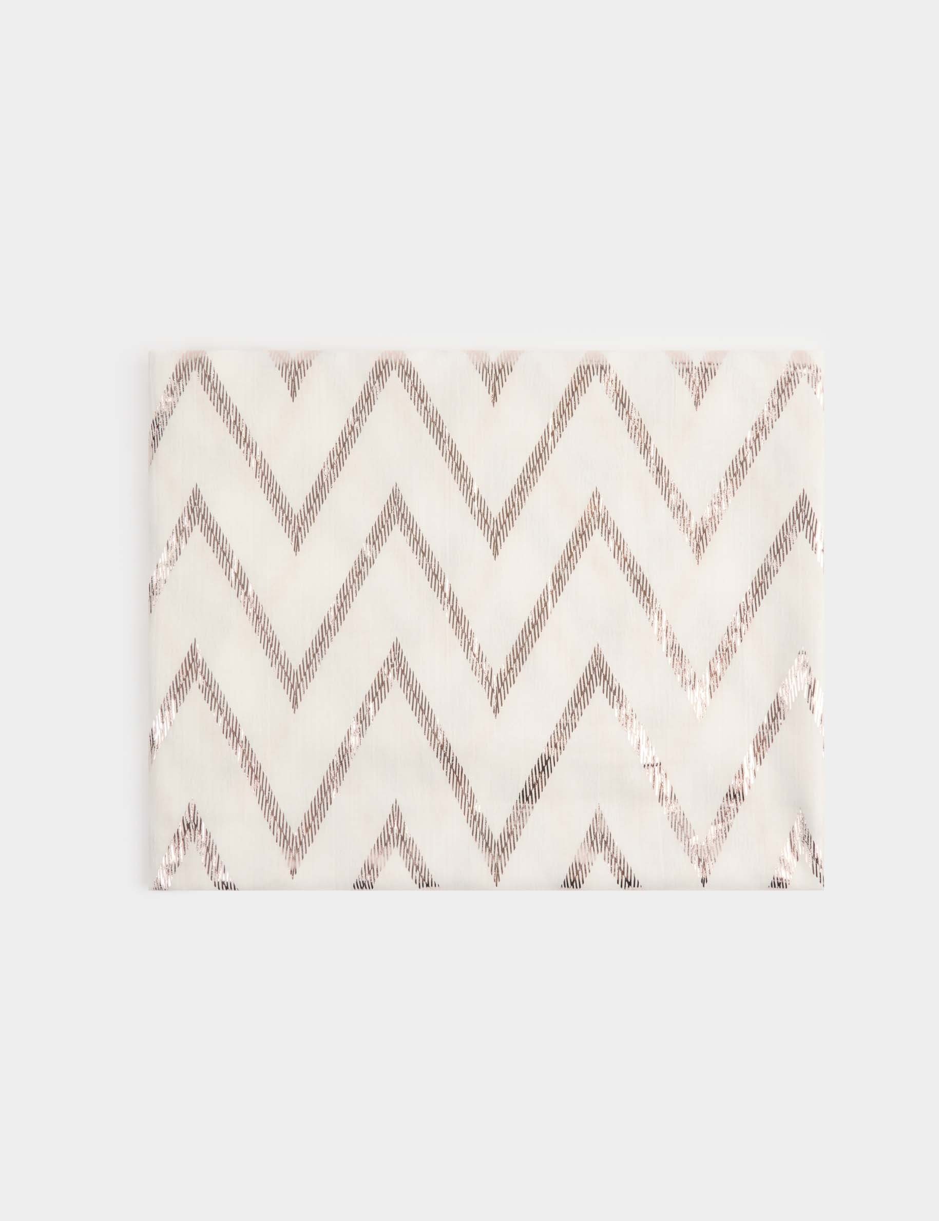 Foulard voile l&eacute;ger ivoire femme