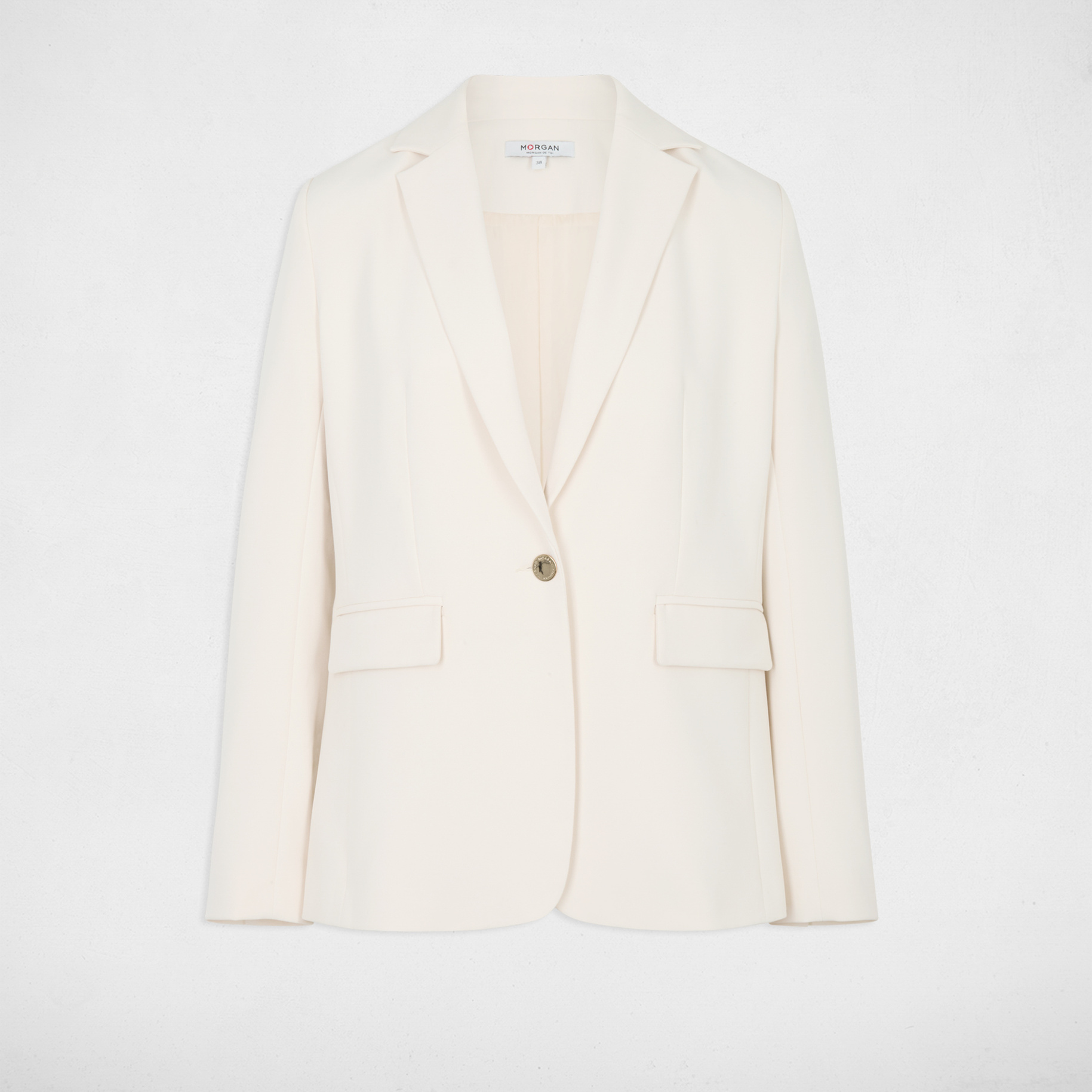 Veste blazer creme femme