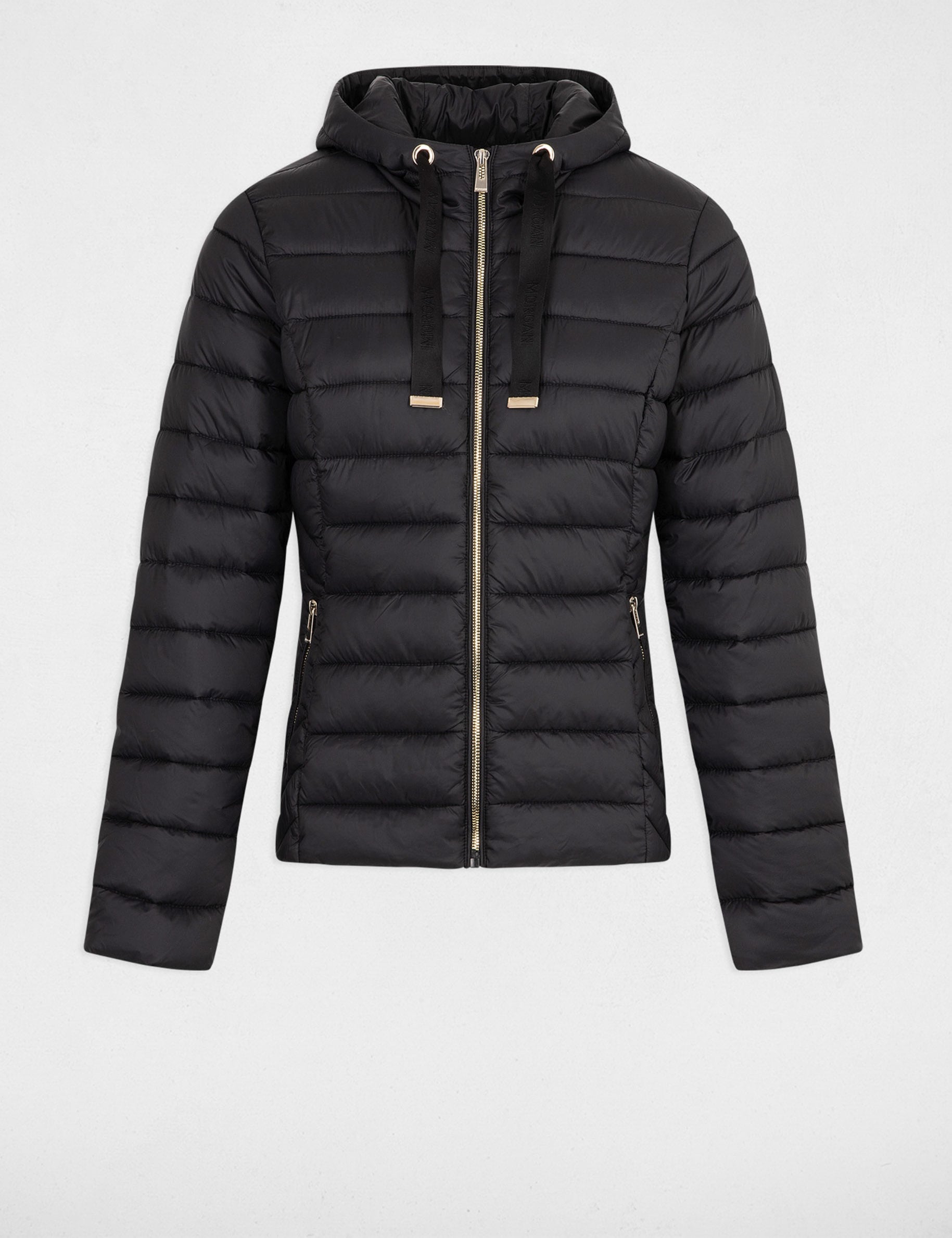 Steppjacke mit Stehkragen schwarz damen