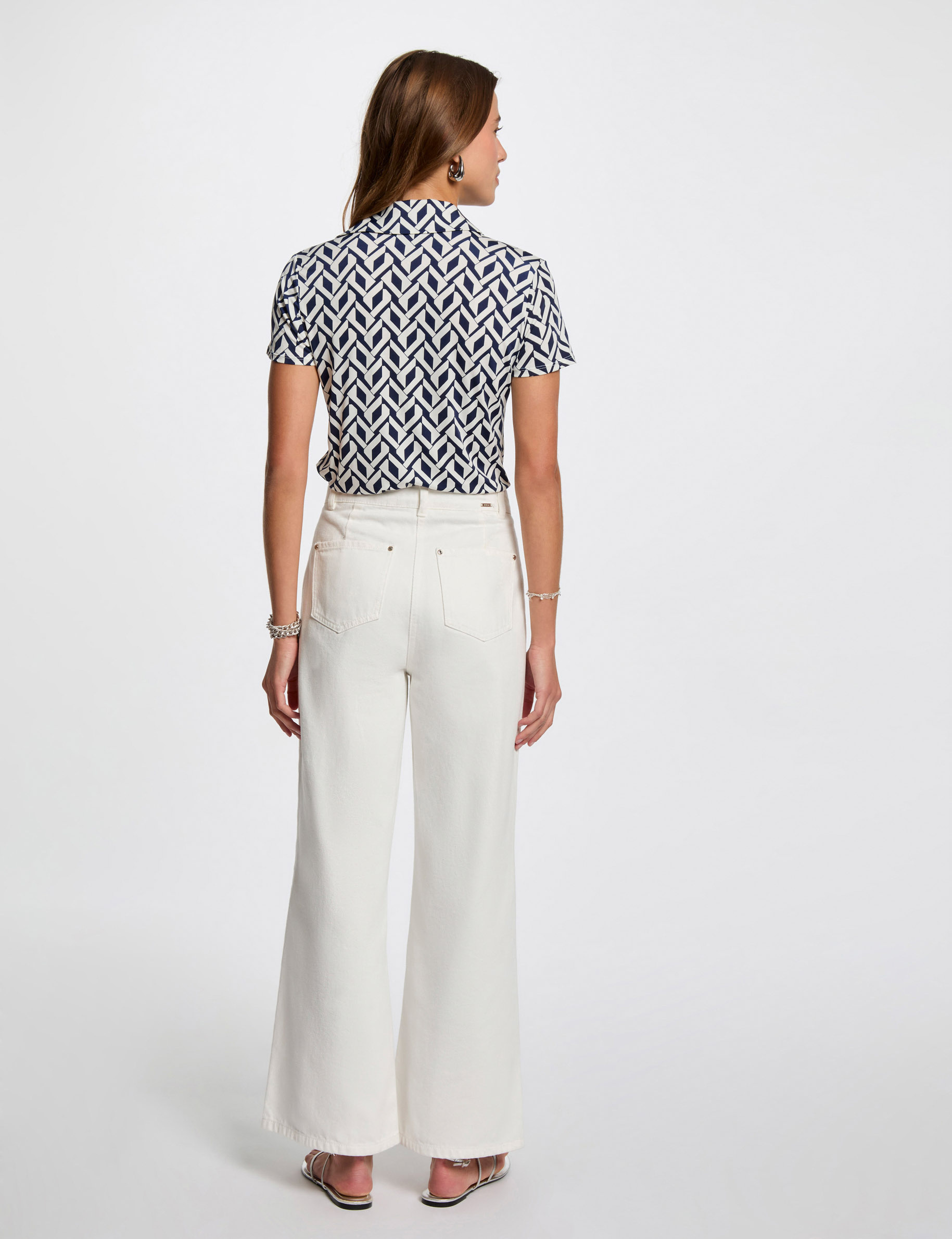 t shirt manches courtes blanc femme T-shirt manches courtes blanc femme