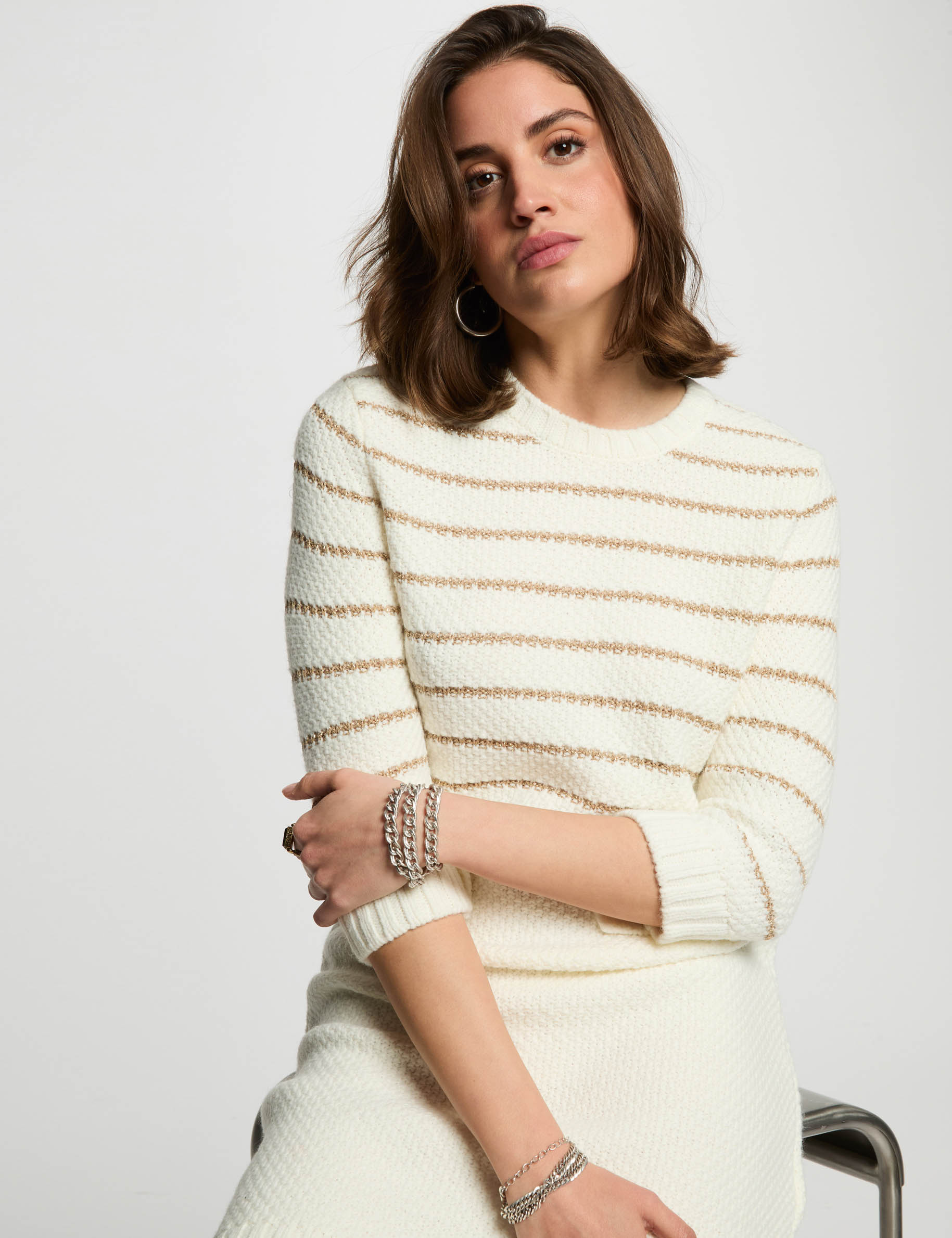 kurzes eng anliegendes strickkleid weiss damen Kurzes eng anliegendes Strickkleid weiss damen