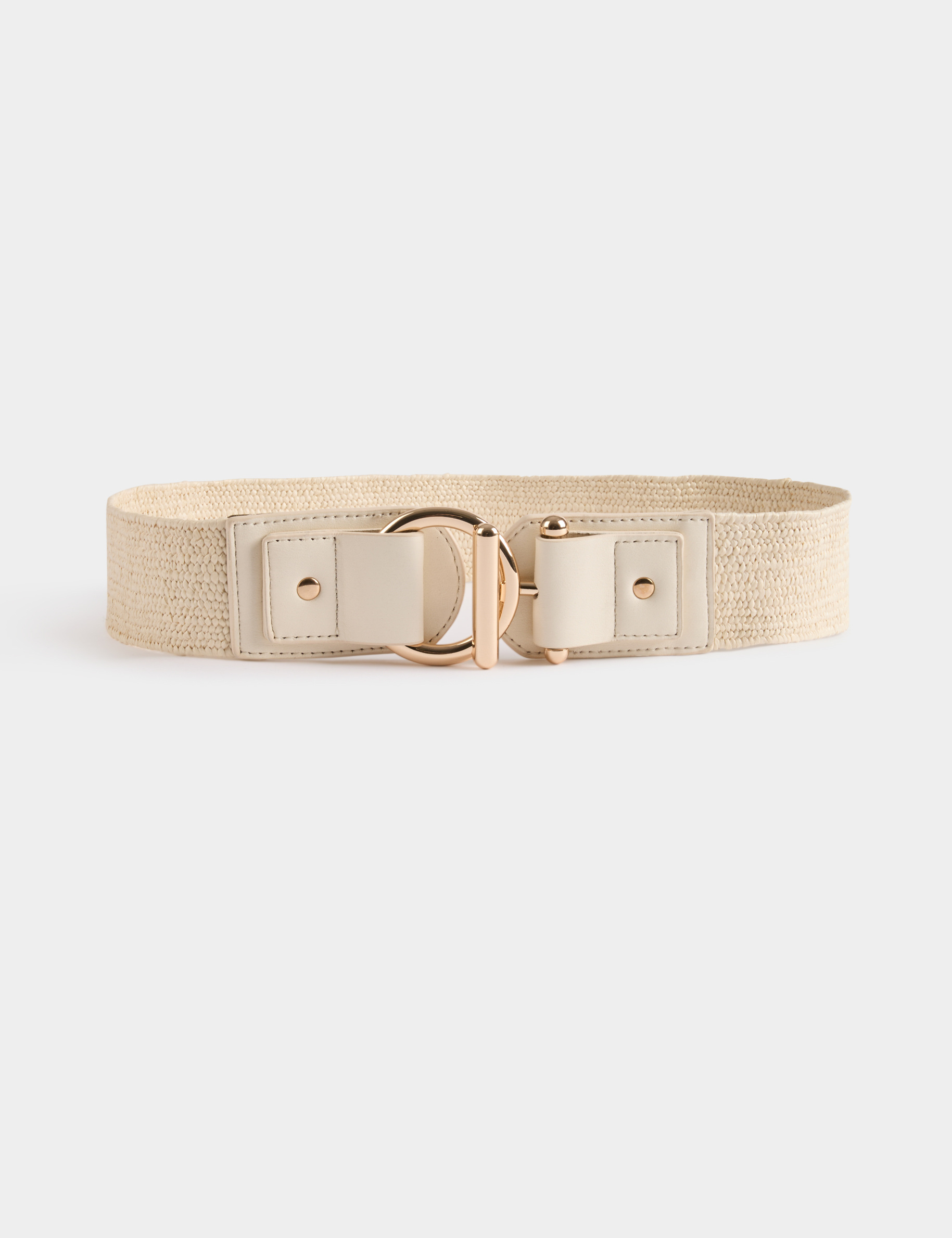 ceinture elastiquee tressee sable femme Ceinture élastiquée tressée sable femme