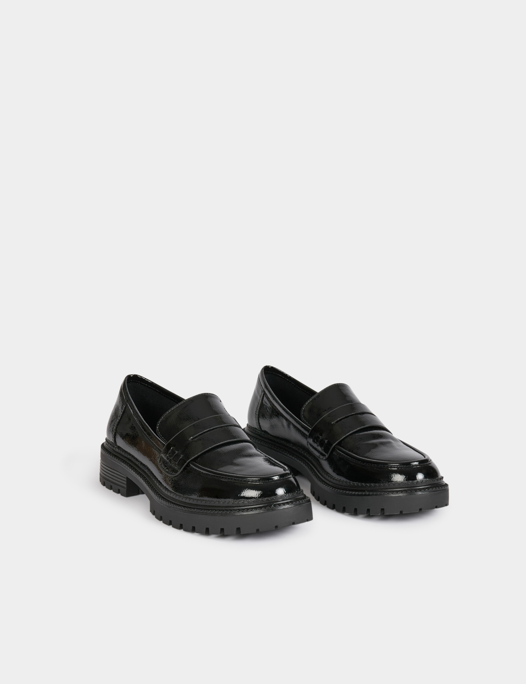 lack mokassins schwarz damen Lack-Mokassins schwarz damen