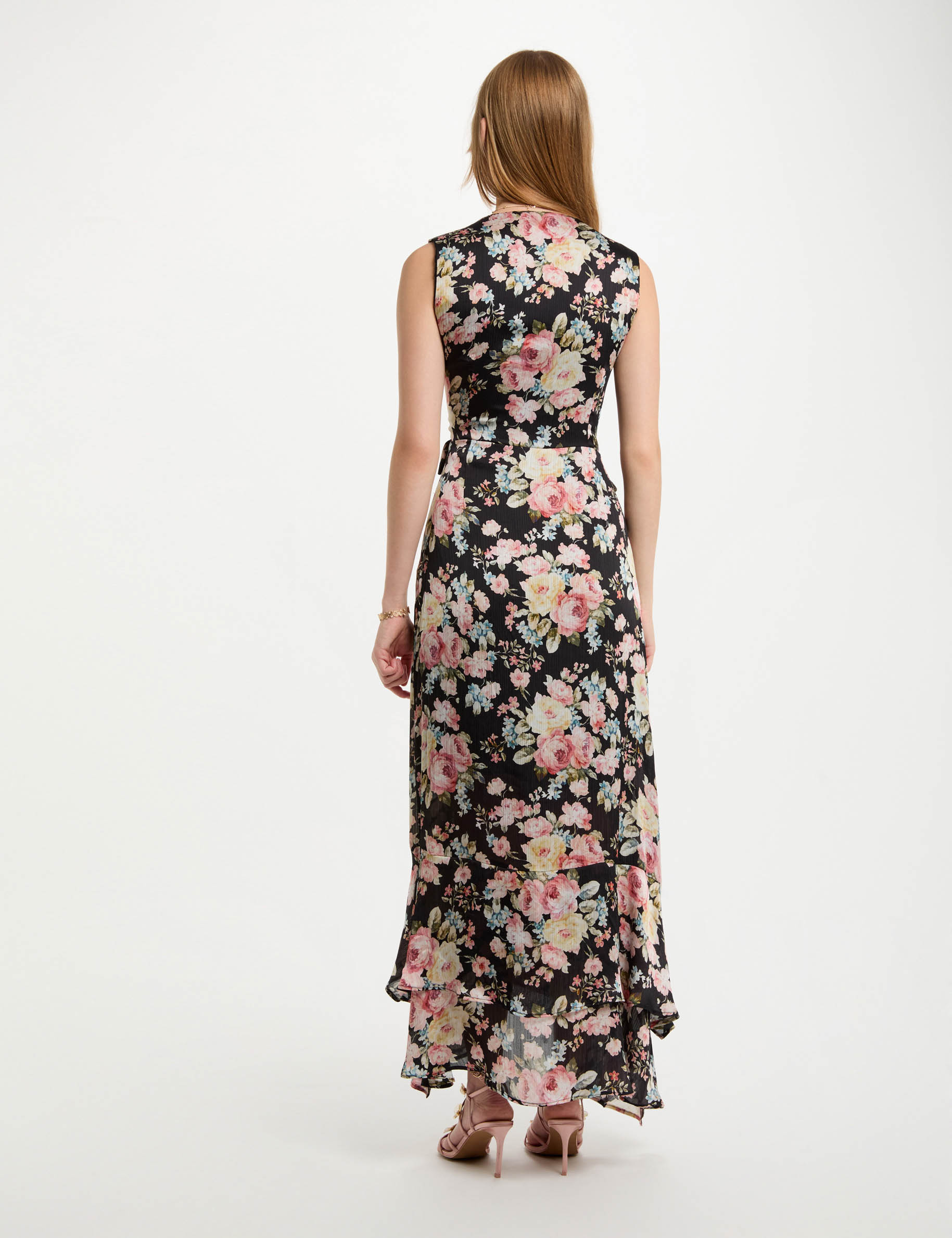 langes gerades kleid mit print mehrfarbig damen Langes, gerades Kleid mit Print mehrfarbig damen