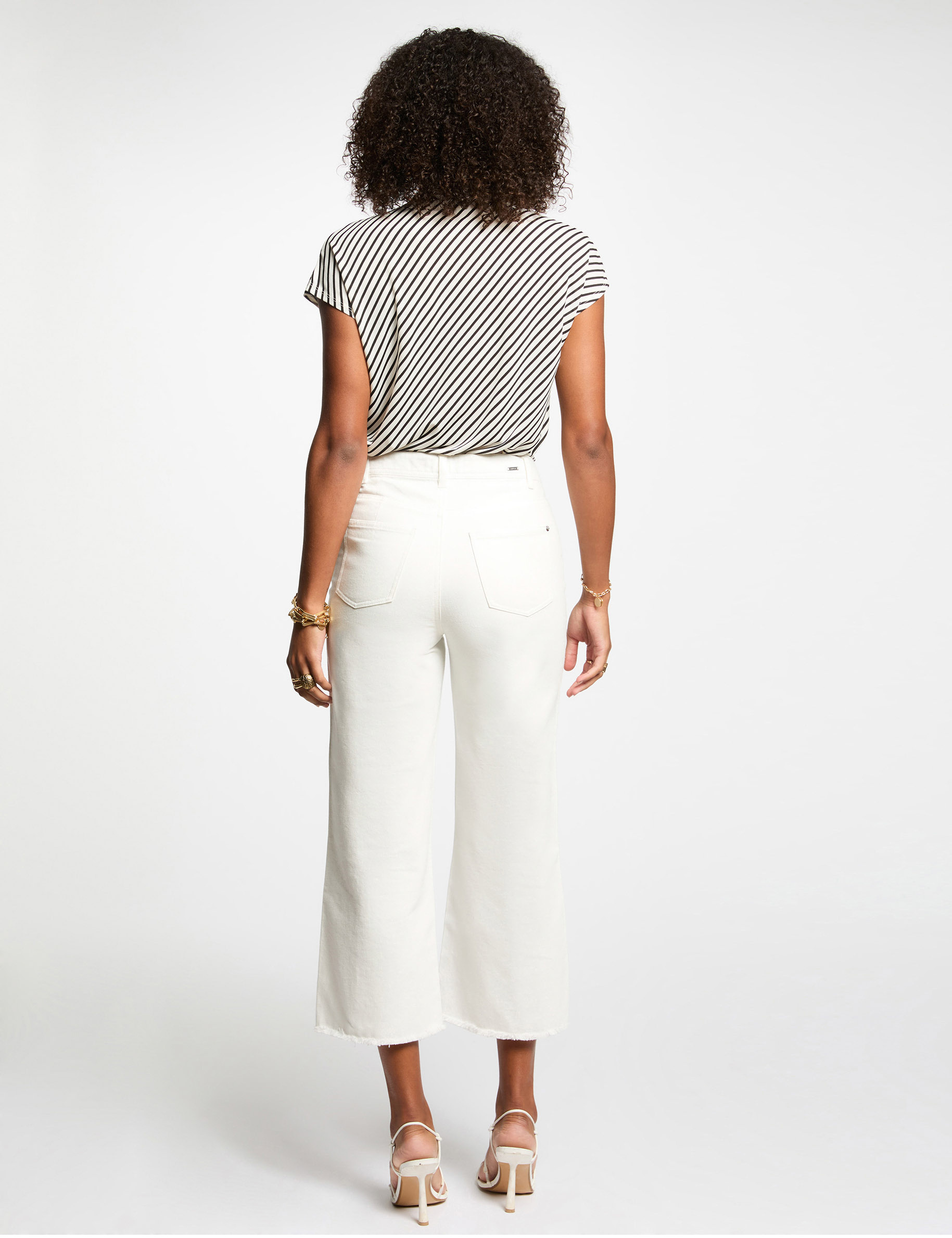 t shirt manches courtes raye blanc femme T-shirt manches courtes rayé blanc femme