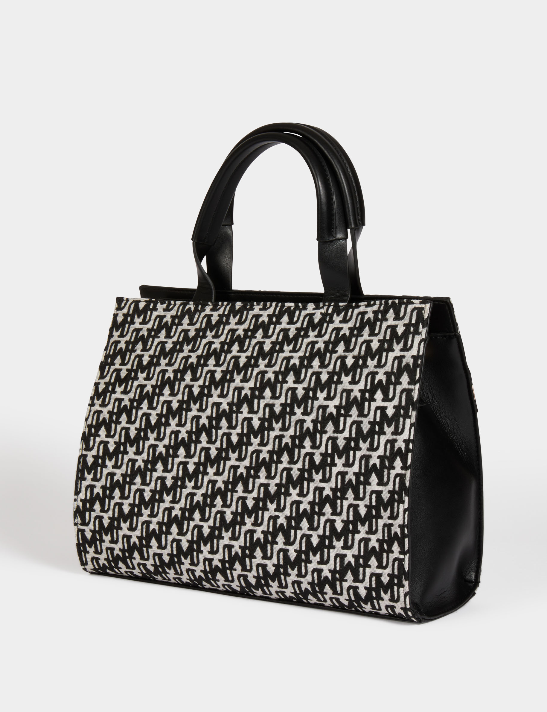 Sac monogramm&eacute; noir femme