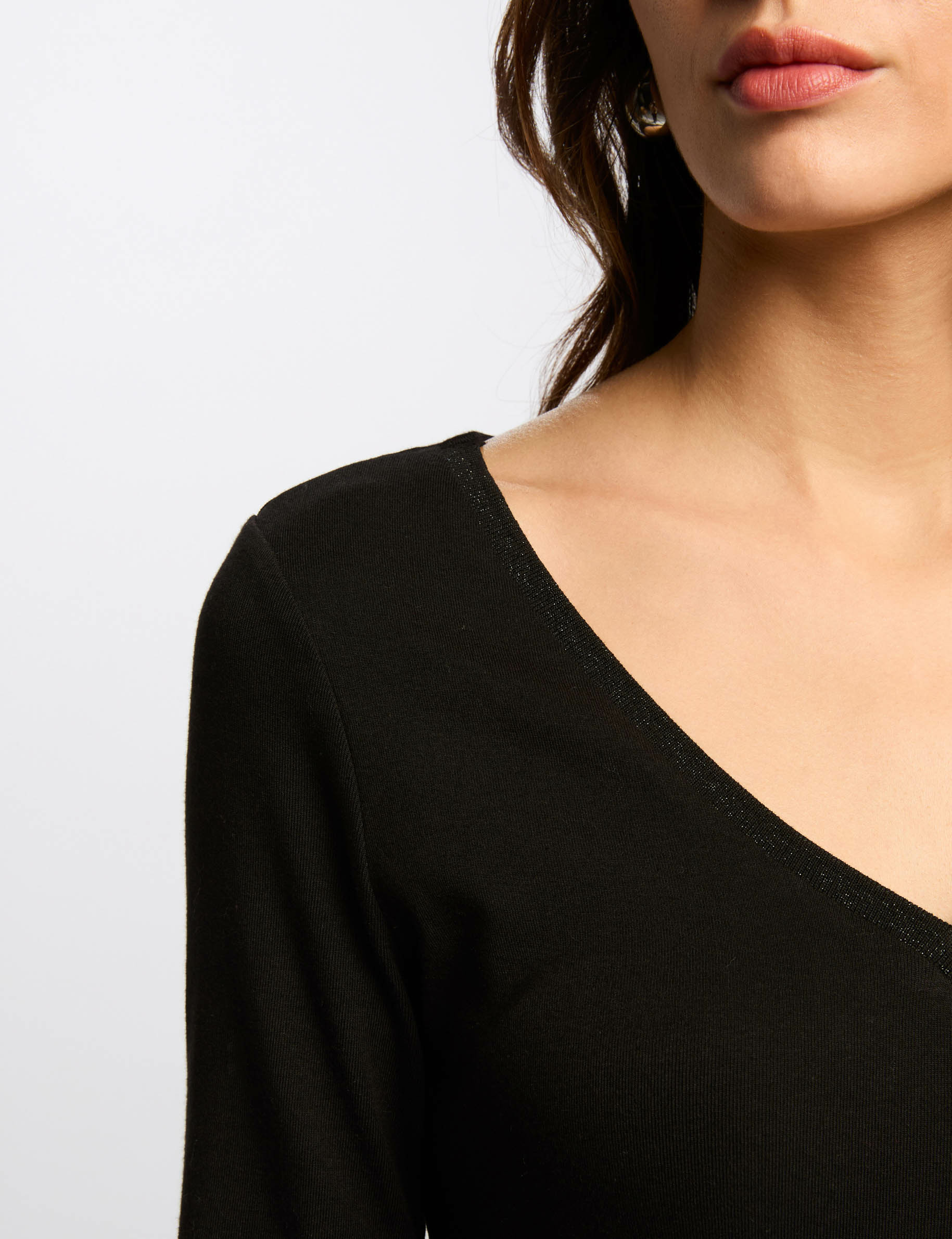 langarm t shirt schwarz damen Langarm-T-Shirt schwarz damen