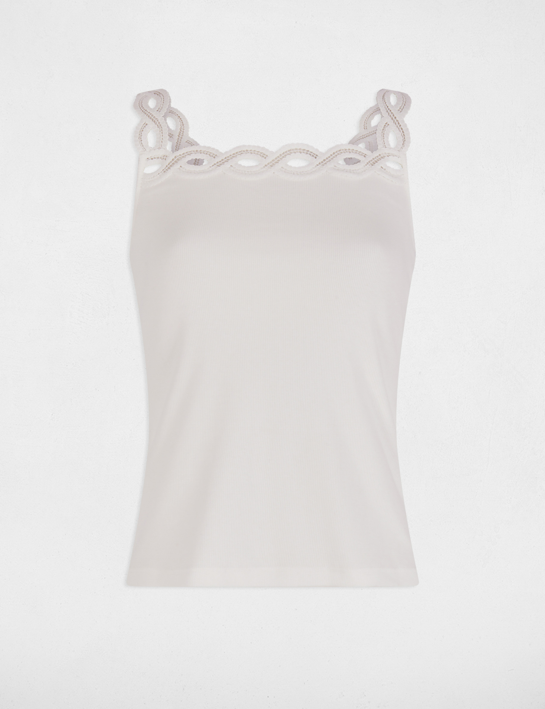 tanktop mit breiten tragern weiss damen Tanktop mit breiten Trägern weiss damen