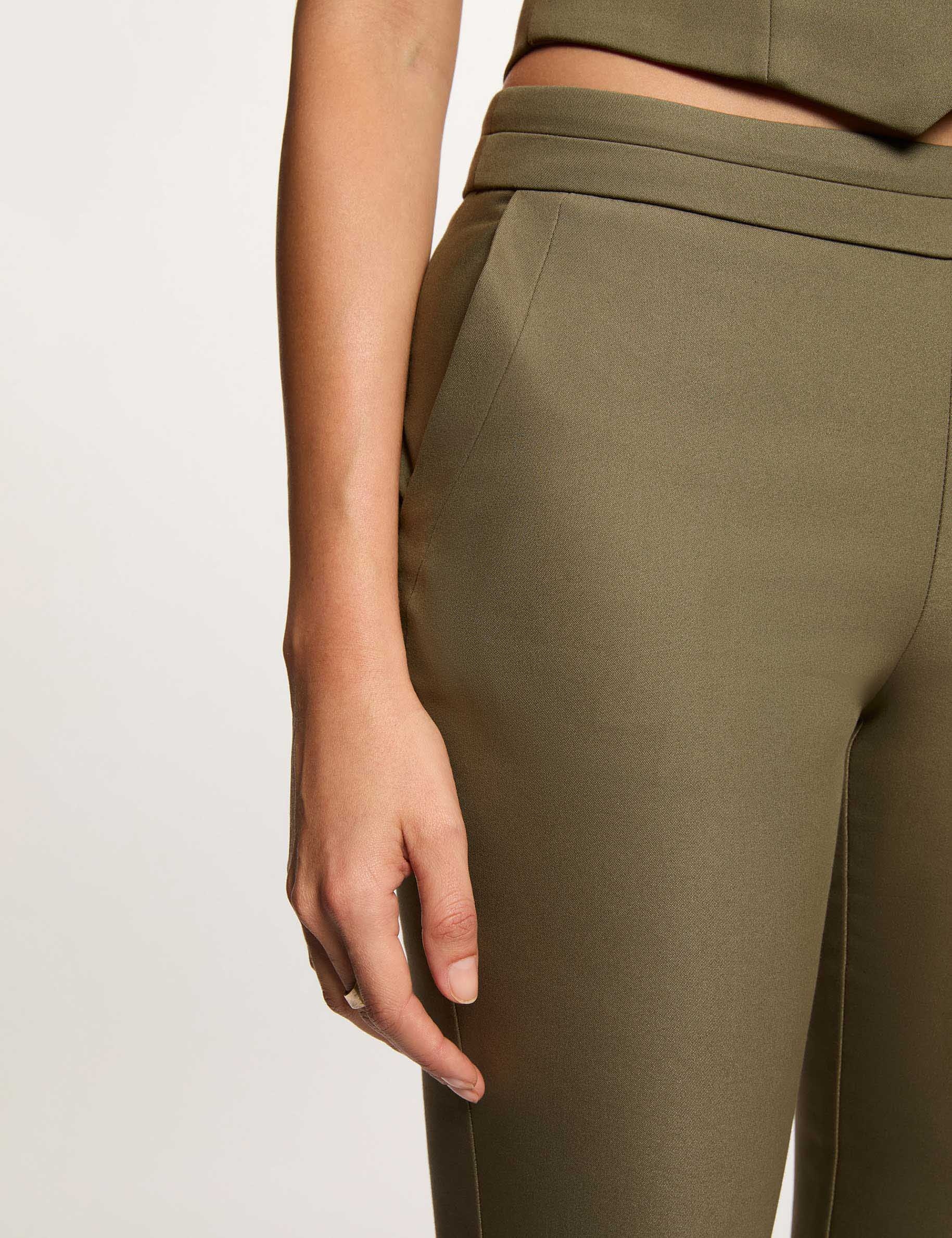 7/8-Zigarettenhose khakigr&uuml;n damen