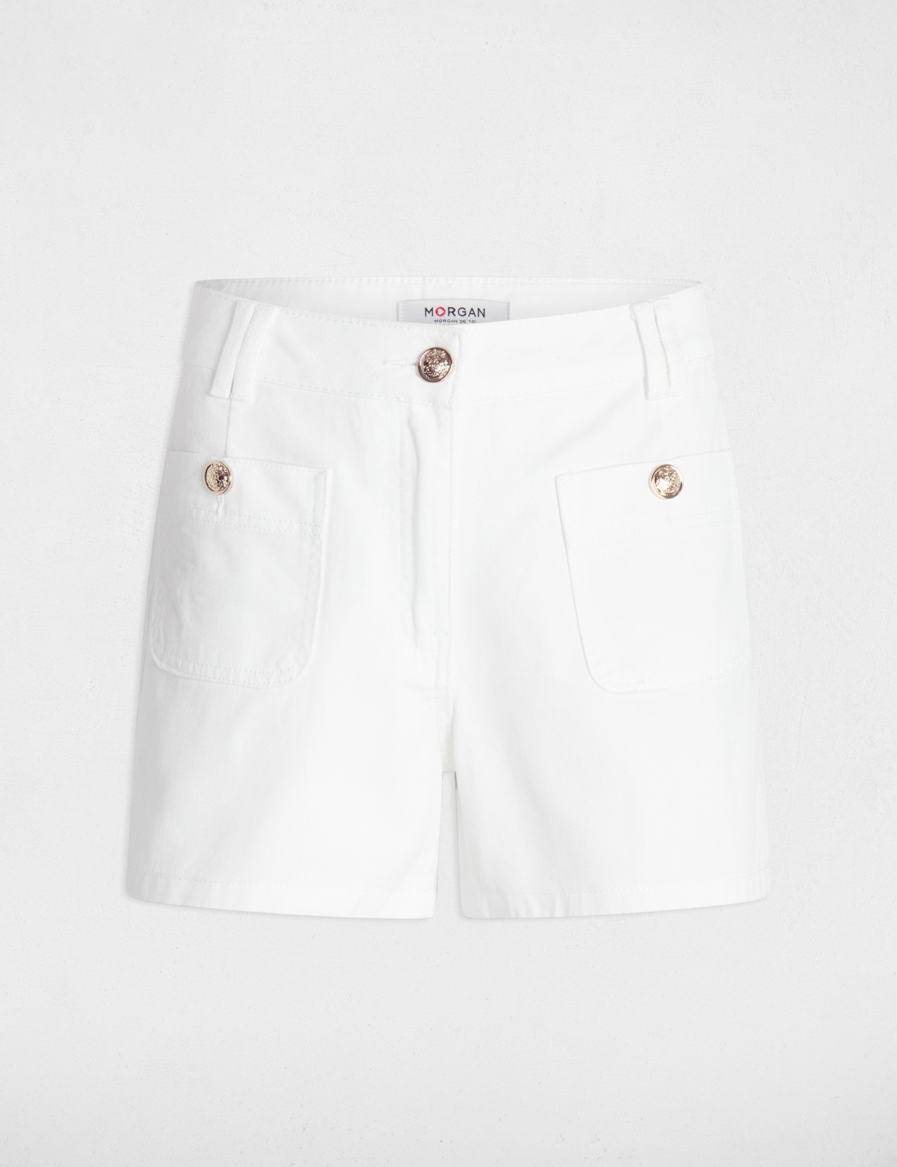 jeansshorts mit hoher taille weiss damen Jeansshorts mit hoher Taille weiss damen