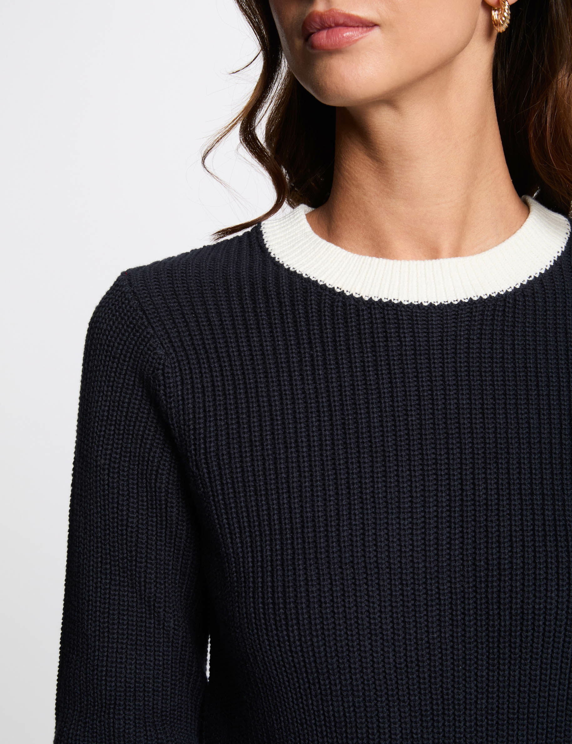pullover mit langen armeln marineblau damen Pullover mit langen Ärmeln marineblau damen