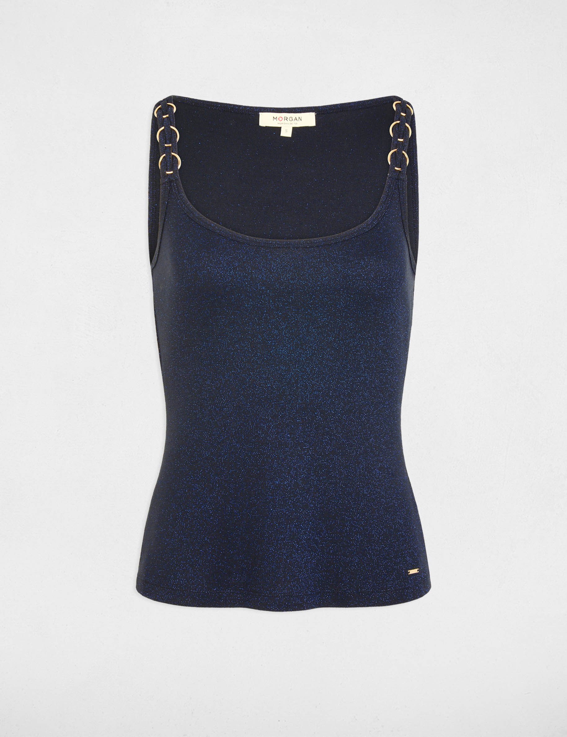 Tailliertes T-Shirt marineblau damen