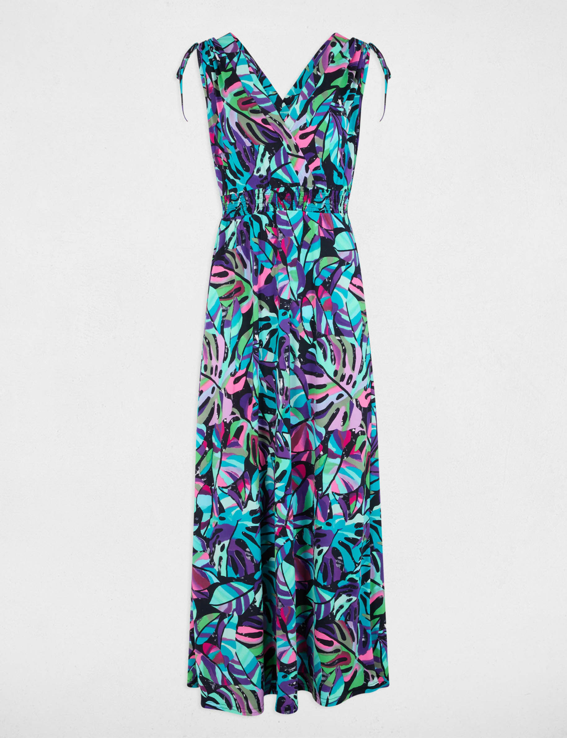 robe longue droite imprimee multicolore femme Robe longue droite imprimée multicolore femme