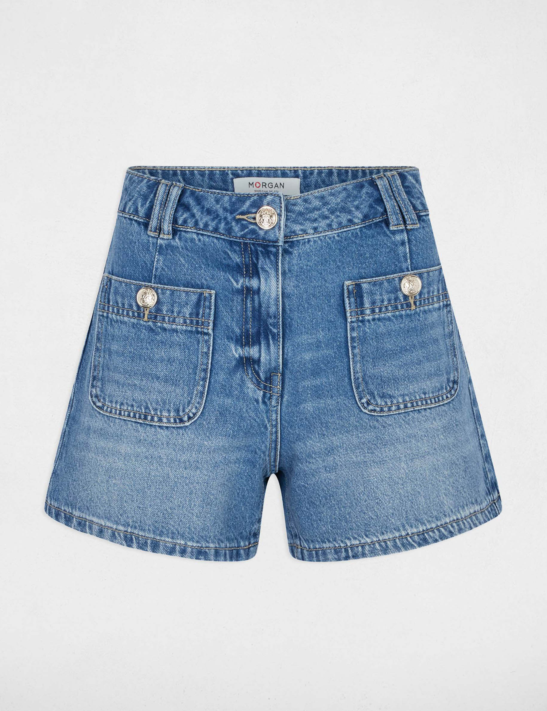 Jeans-Shorts mit Slim-Fit stone denim damen