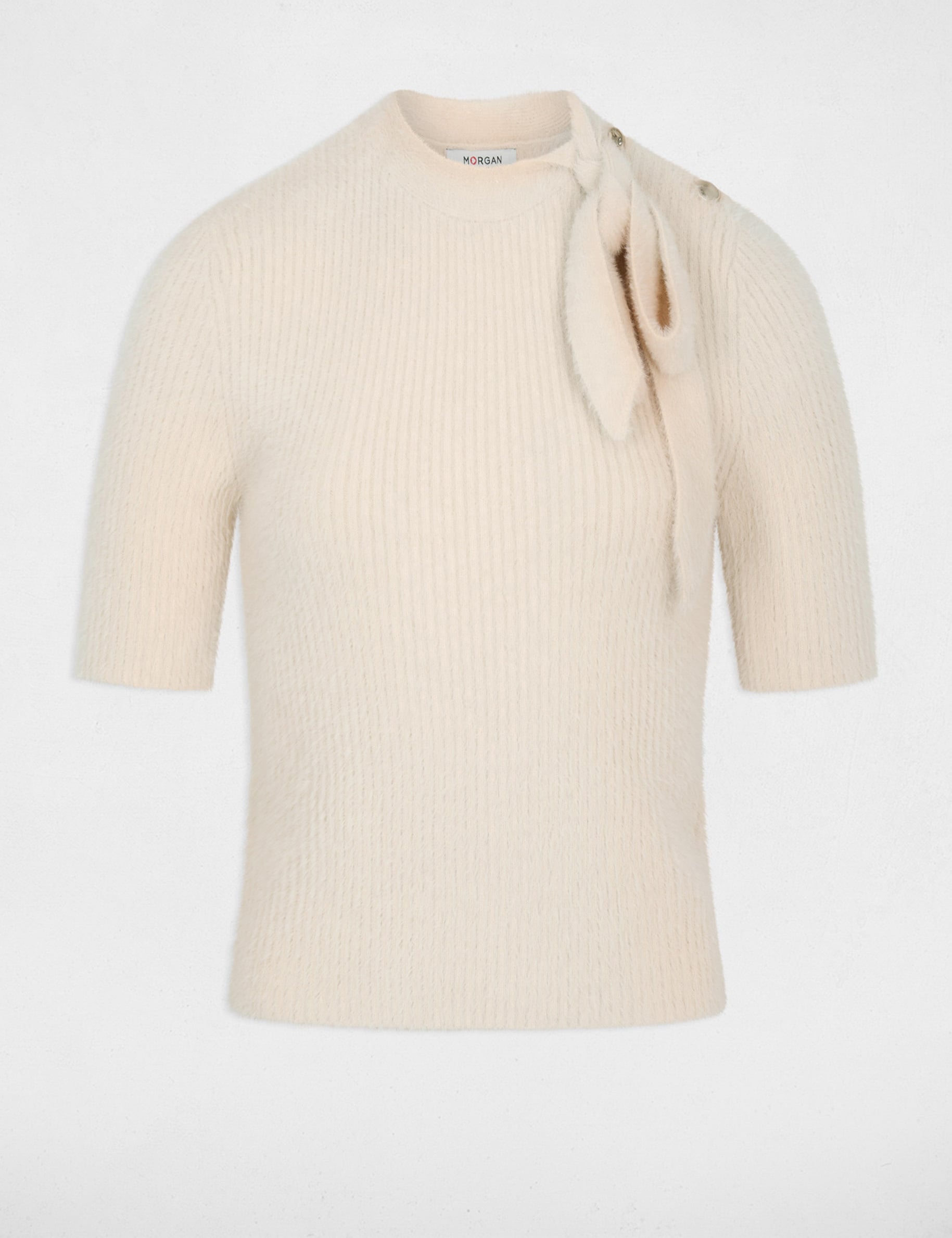Pullover mit Stehkragen beige damen