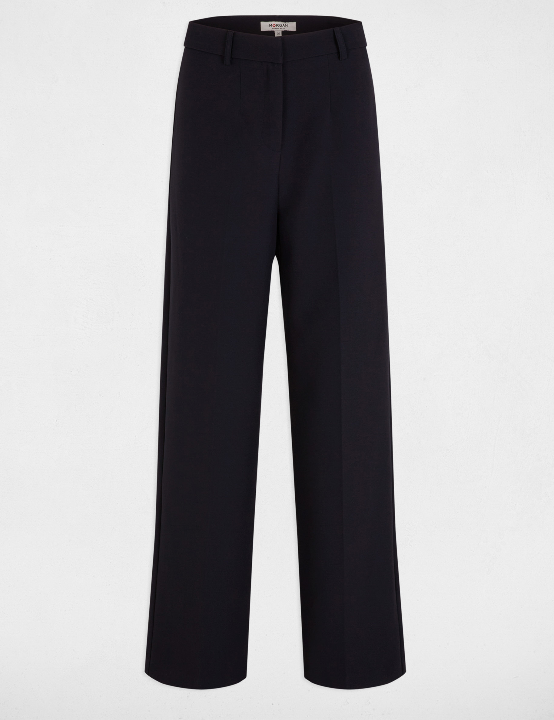 pantalon droit a pinces bleu marine femme Pantalon droit à pinces bleu marine femme