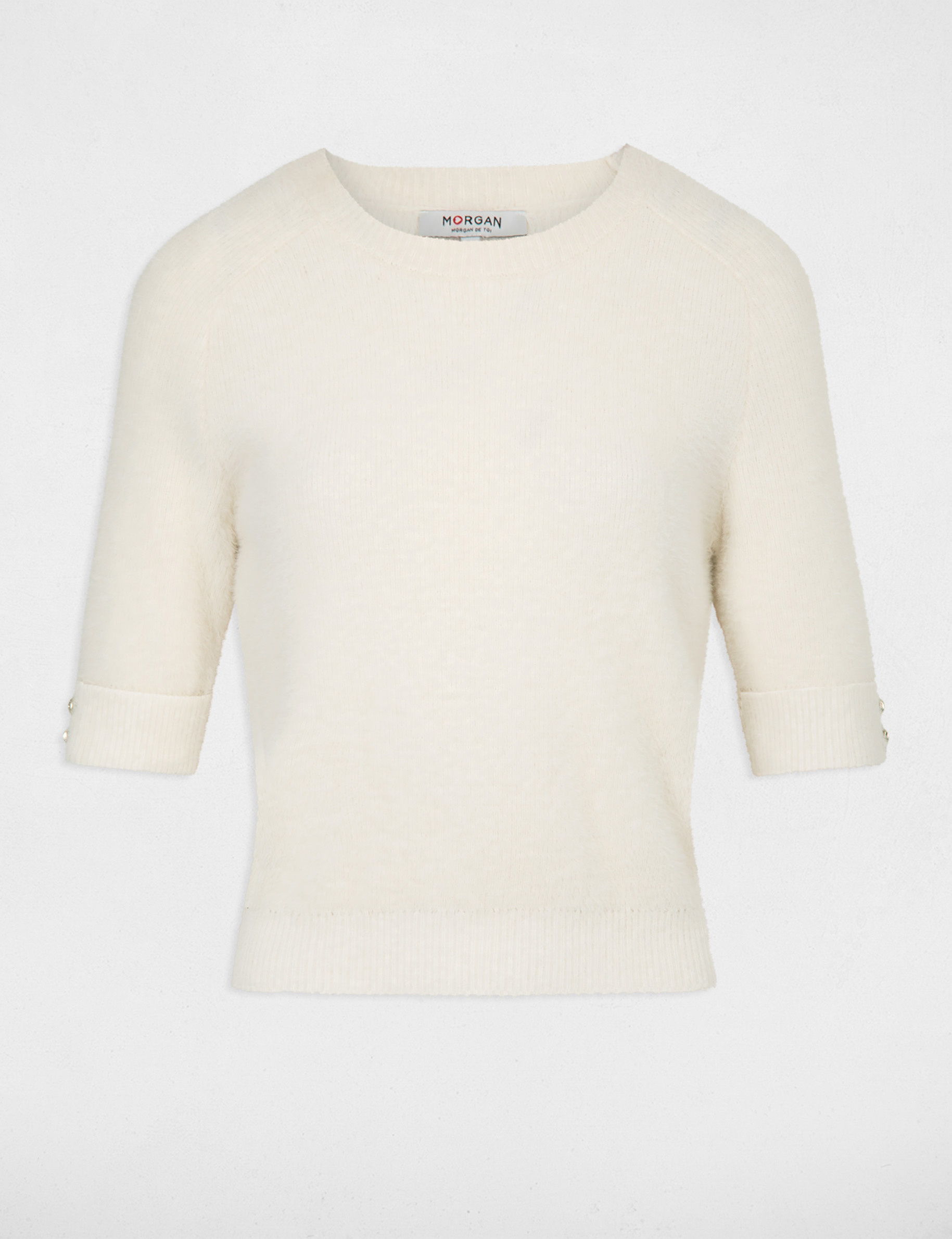 pull manches courtes ivoire femme Pull manches courtes ivoire femme