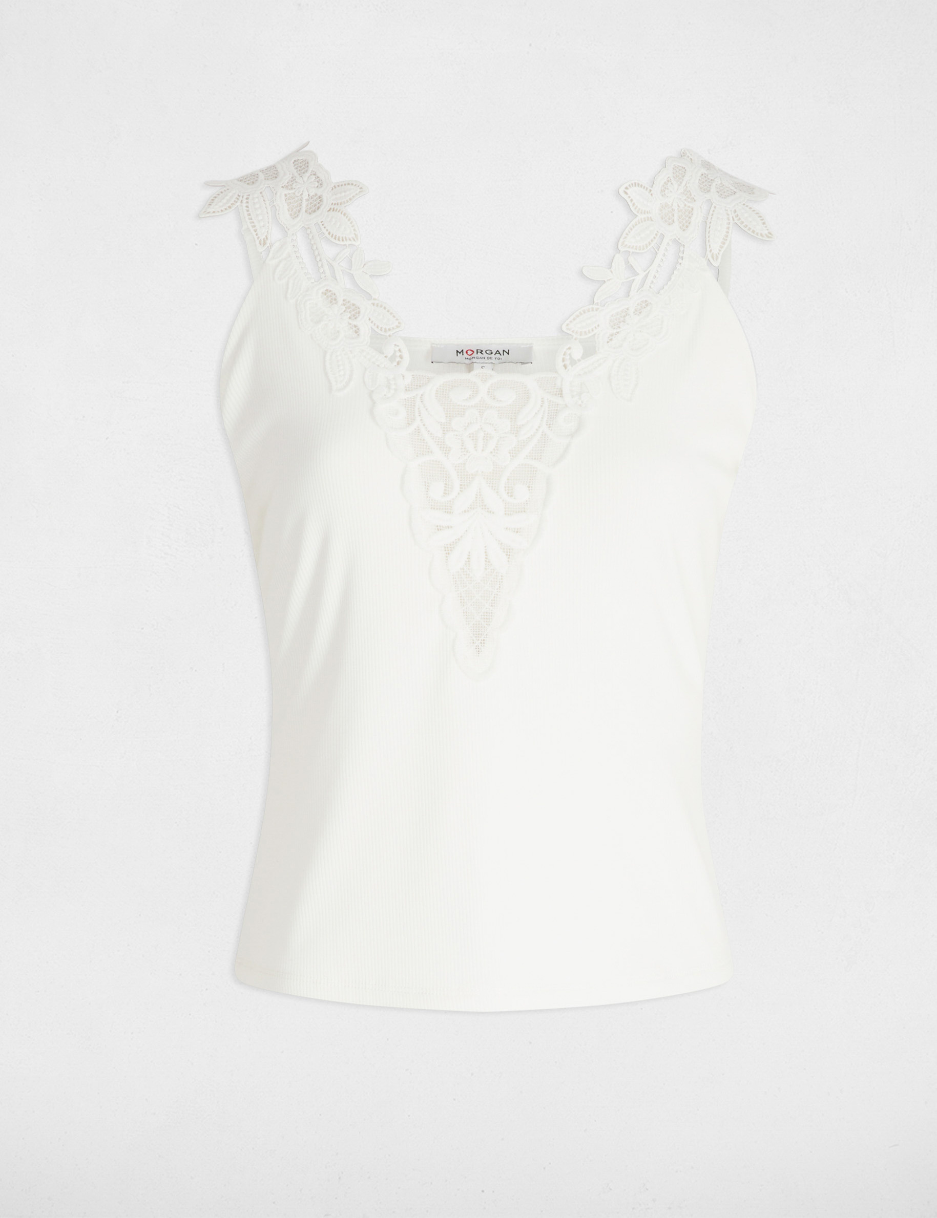 top mit dunnen tragern weiss damen Top mit dünnen Trägern weiss damen