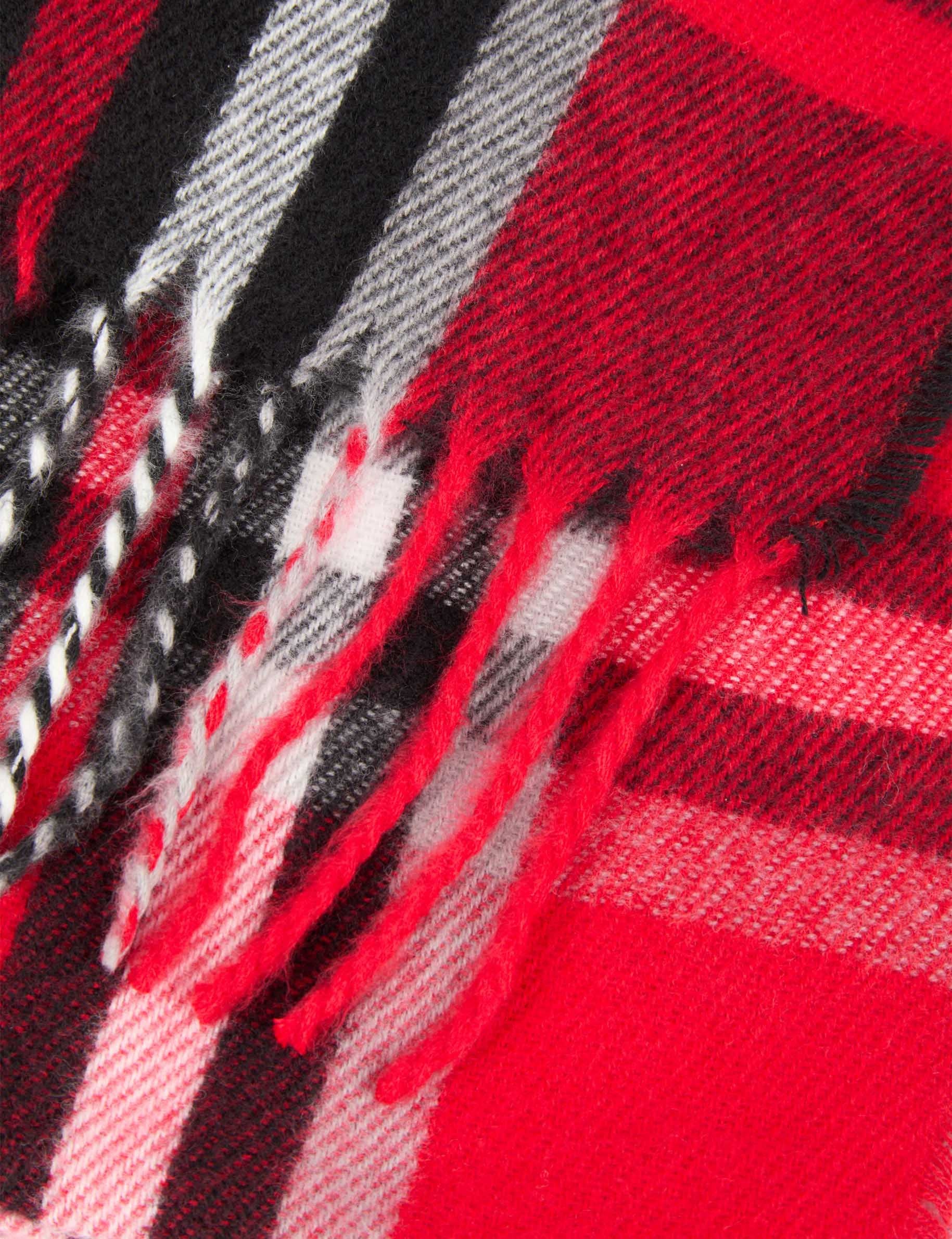 Tartan-Schal rot damen