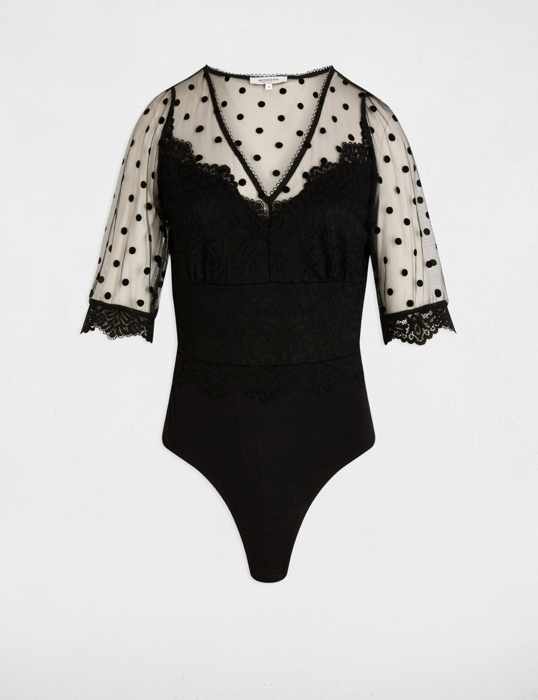 body manches courtes noir femme Body manches courtes noir femme