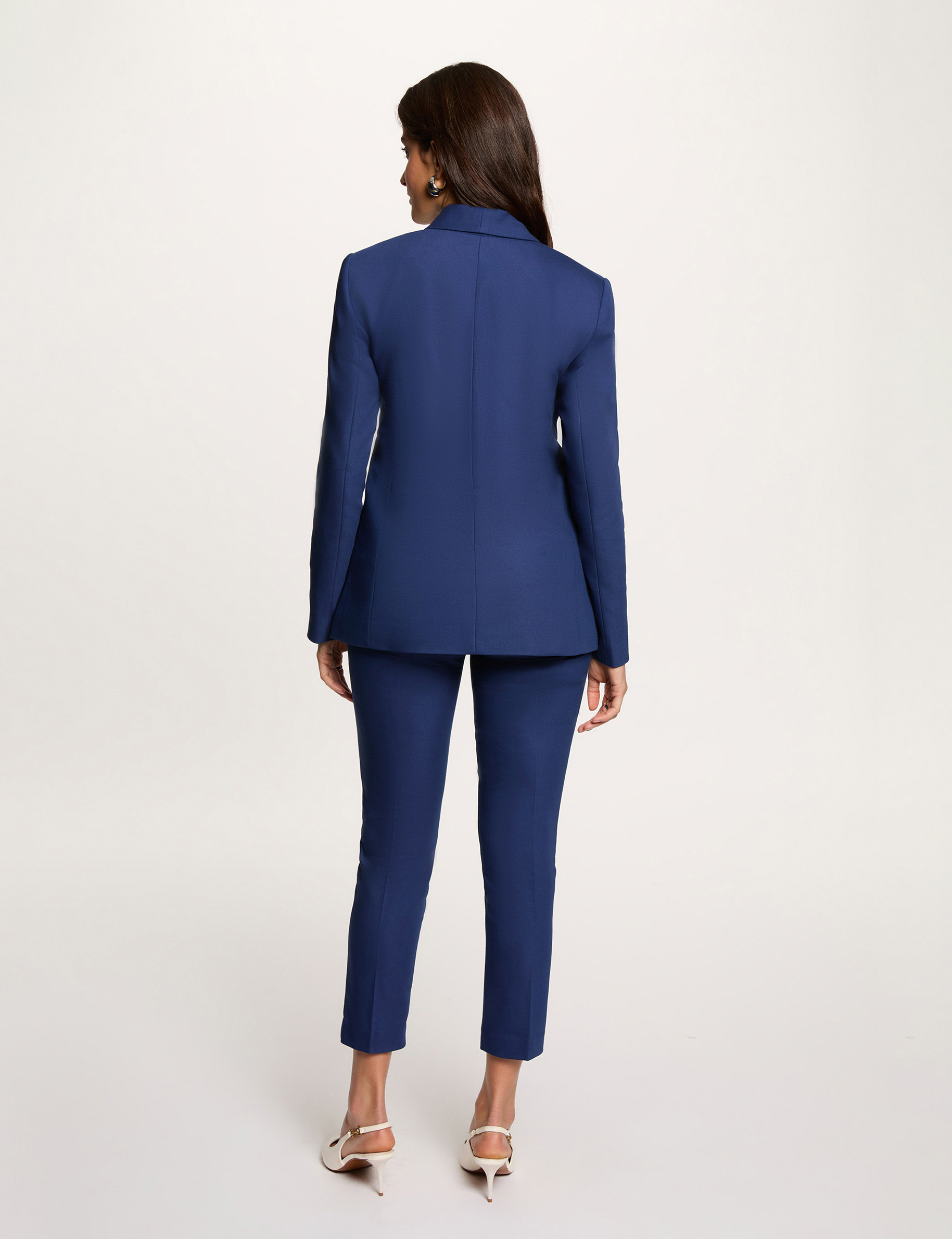 7/8-Zigarettenhose marineblau damen