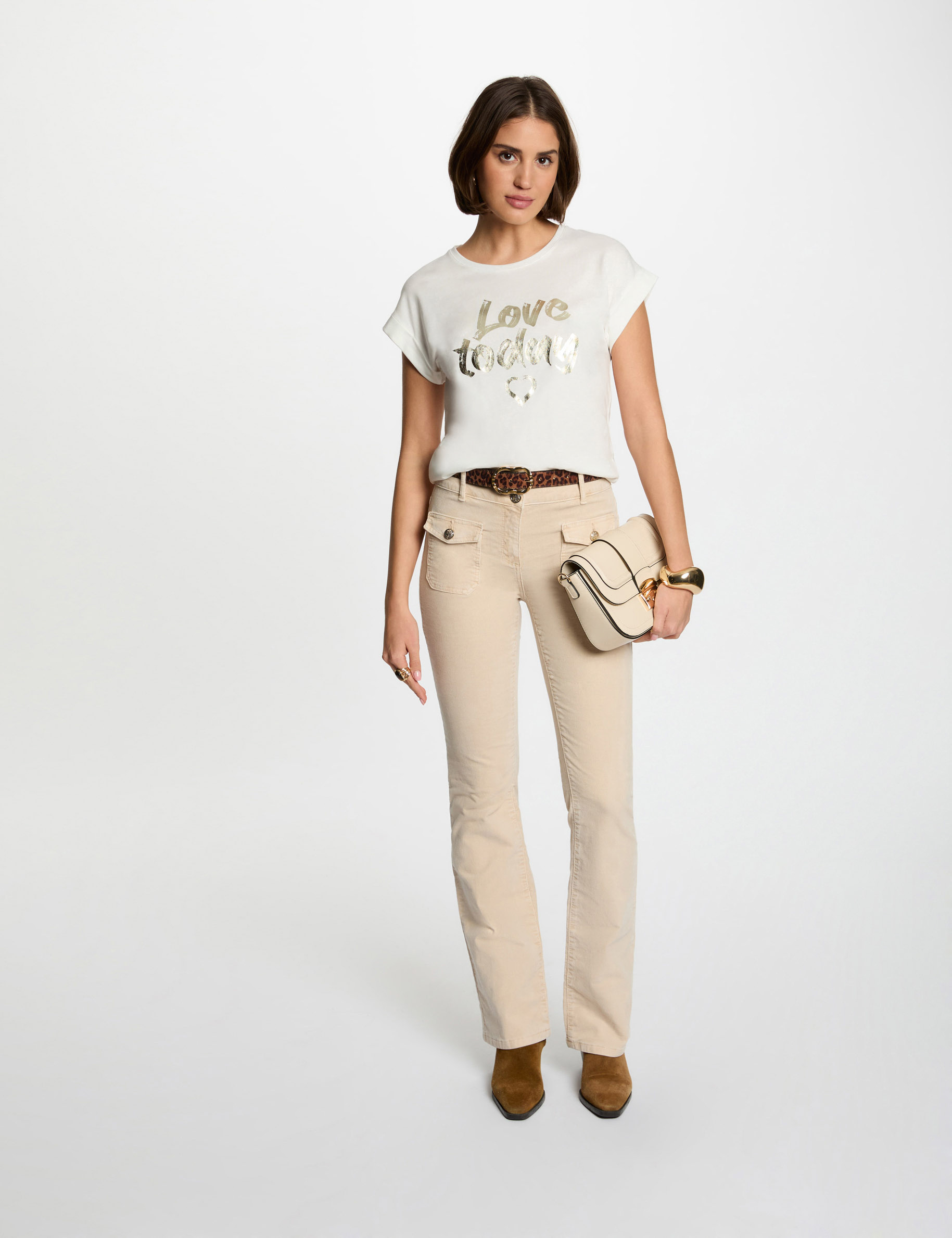 t shirt mit aufdruck weiss damen T-Shirt mit Aufdruck weiss damen
