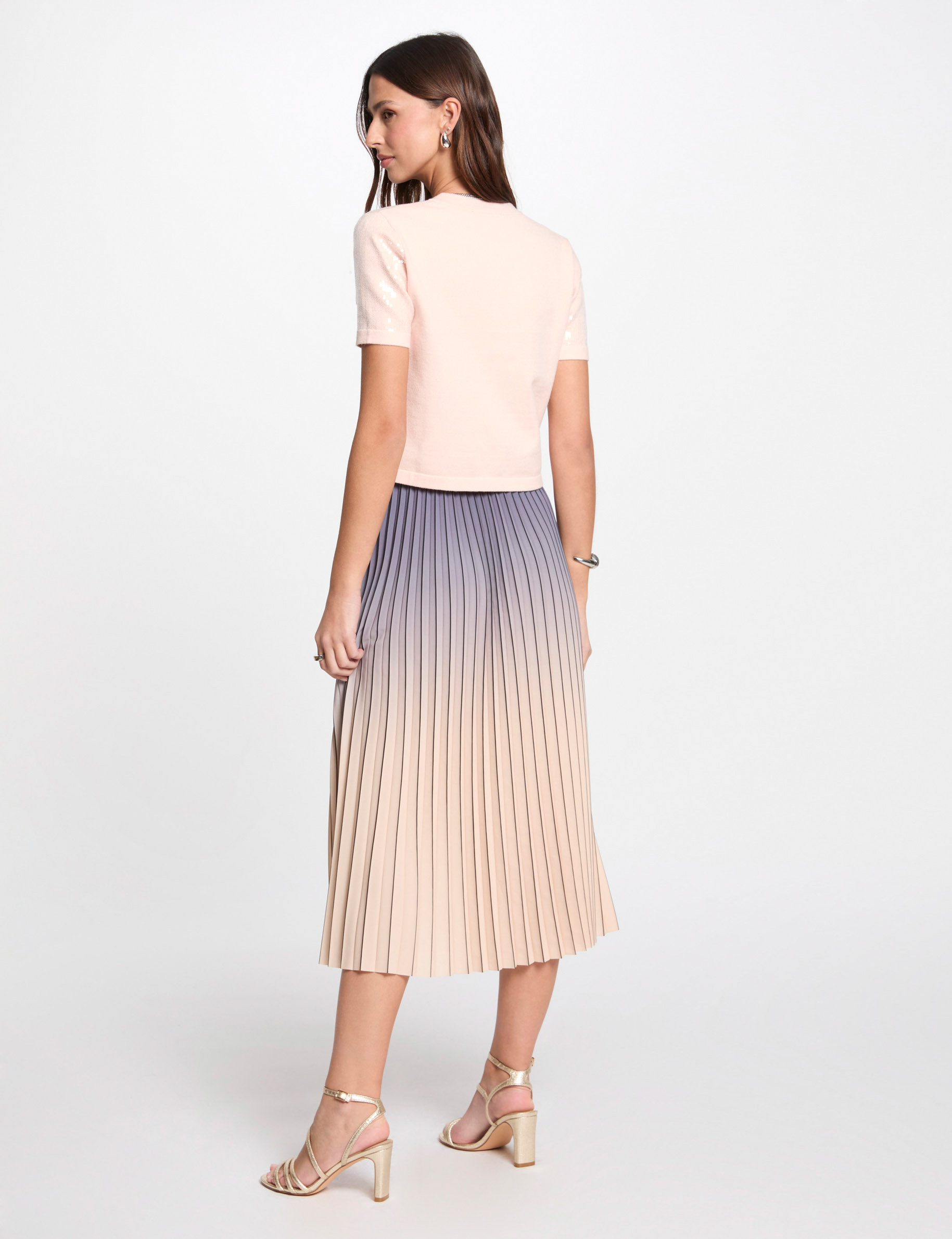 langer plisseerock hellrosa damen Langer Plisseerock hellrosa damen