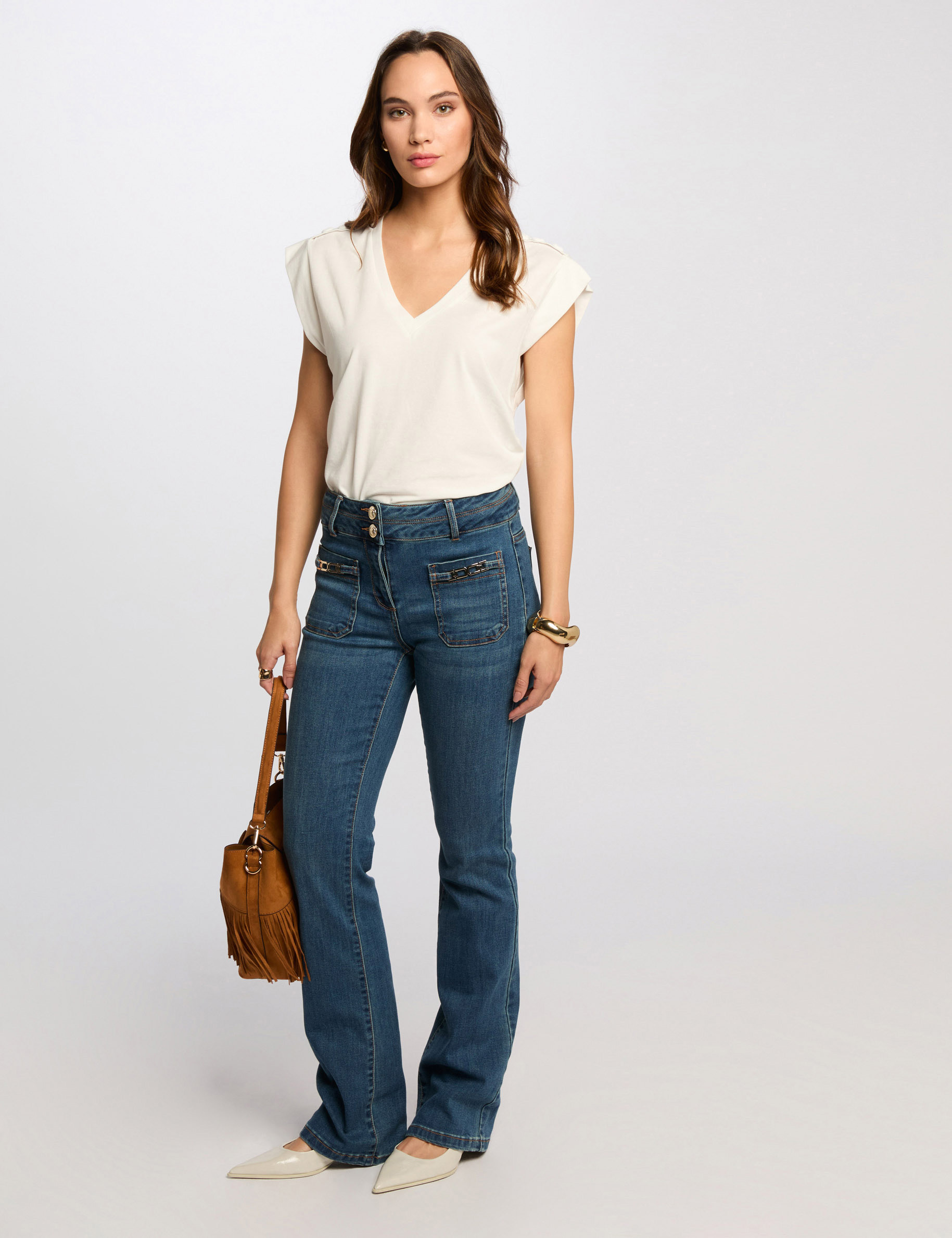 t shirt manches courtes blanc femme T-shirt manches courtes blanc femme