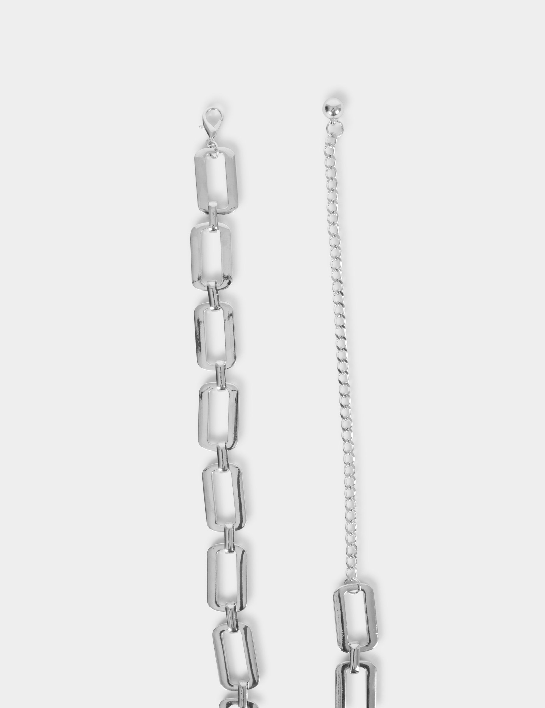 Ceinture cha&icirc;ne couleur argent femme