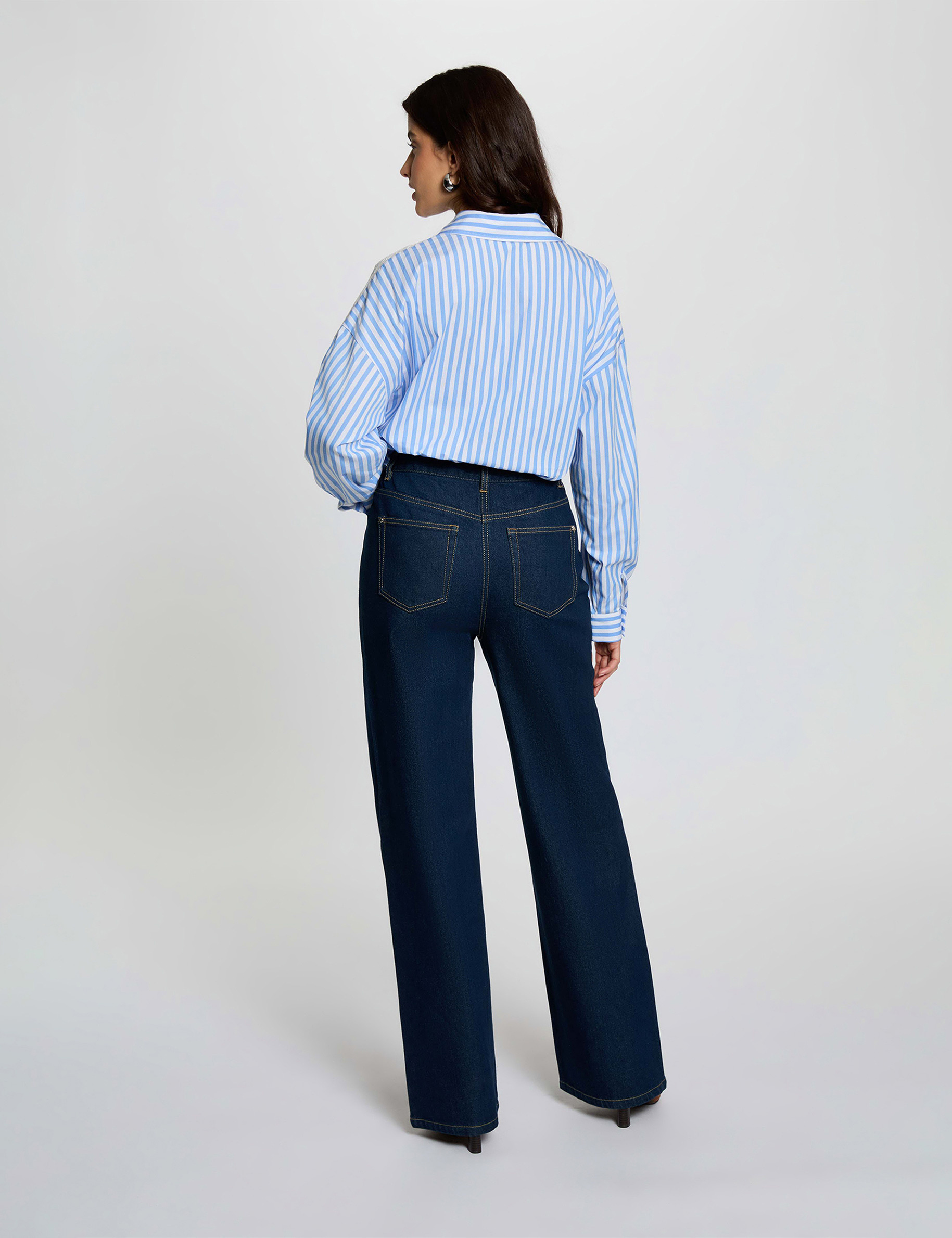 Gestreiftes Hemd mit langen &Auml;rmeln mehrfarbig damen