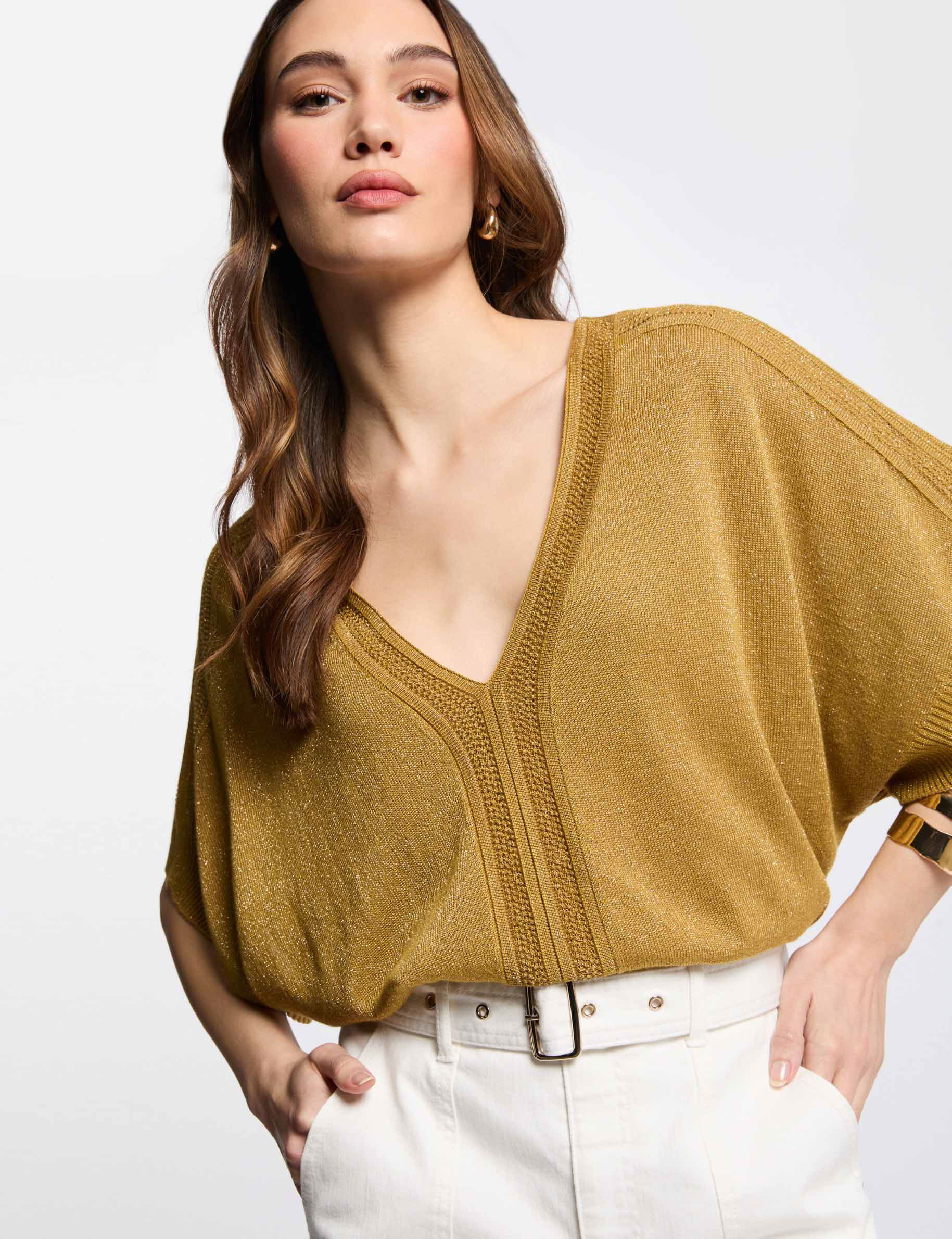 kurzarmpullover senfgelb damen Kurzarmpullover senfgelb damen