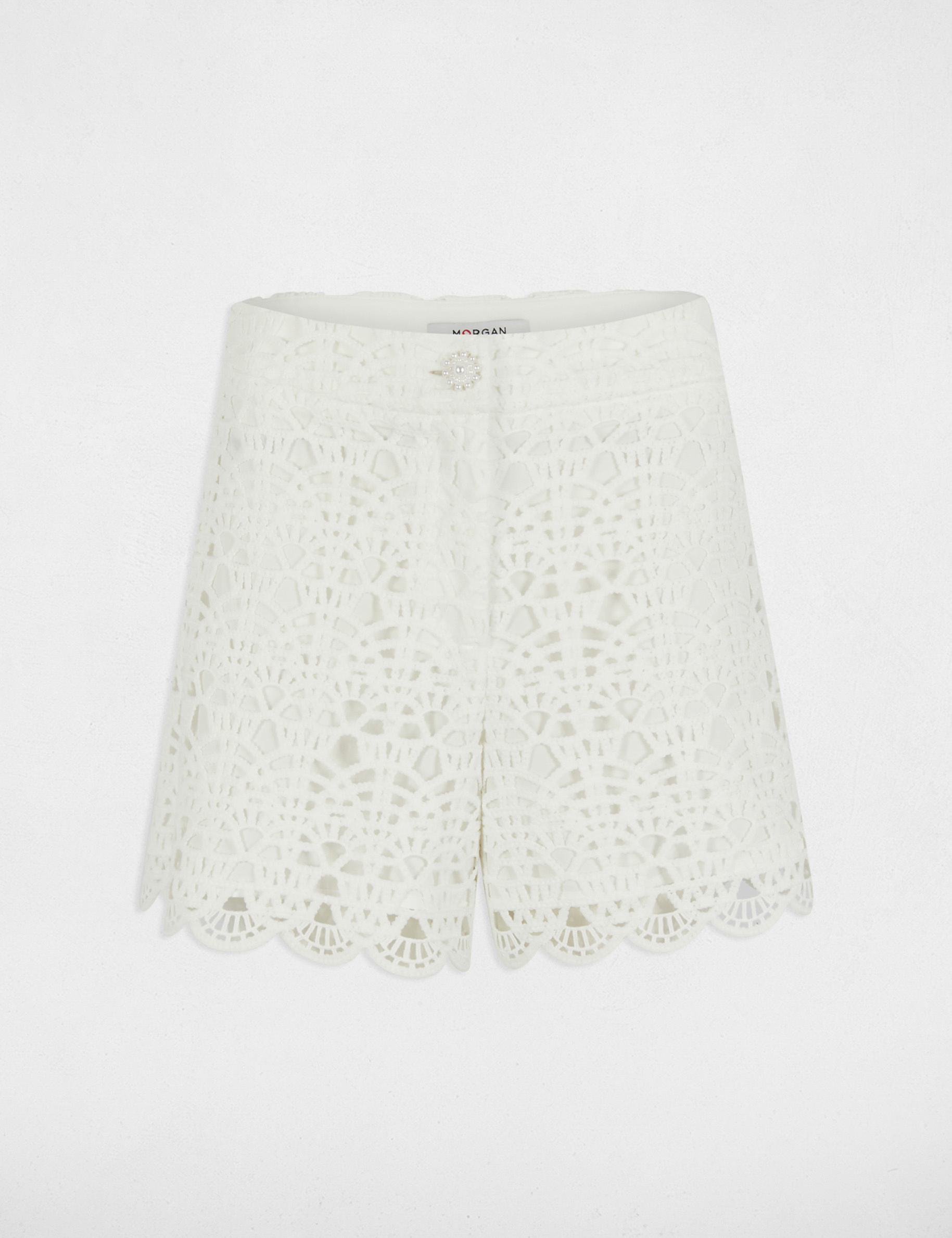 short large dentelle blanc femme Short large dentelle blanc femme