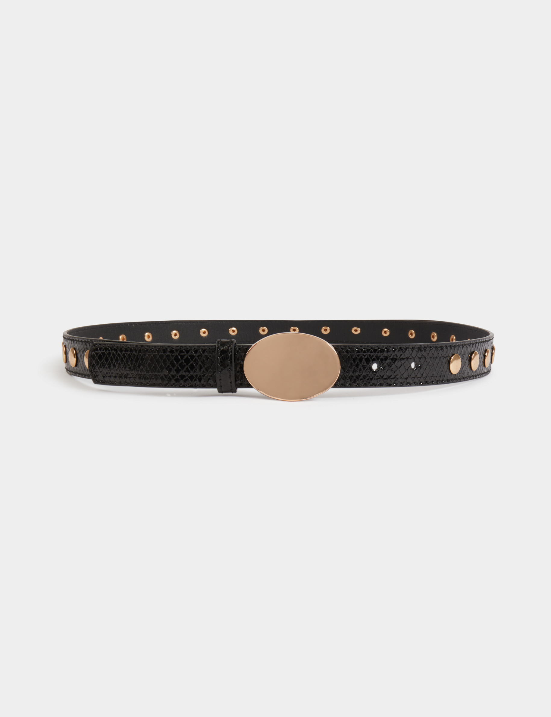 schmaler nietengurtel schwarz damen Schmaler Nietengürtel schwarz damen