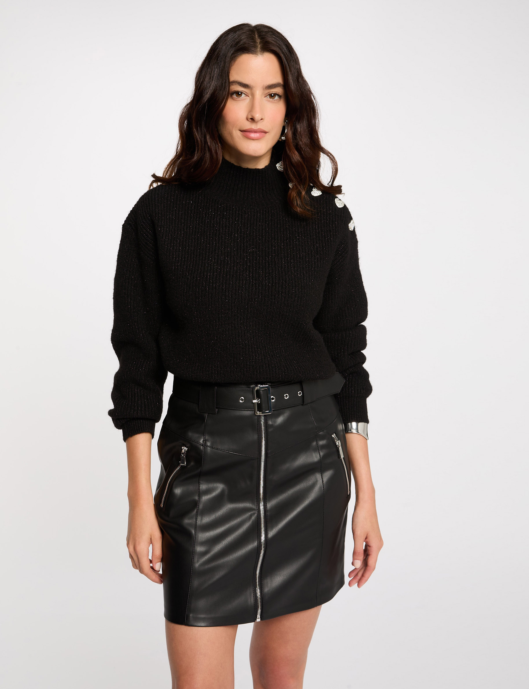 kurzer kunstlederrock schwarz damen Kurzer Kunstlederrock schwarz damen