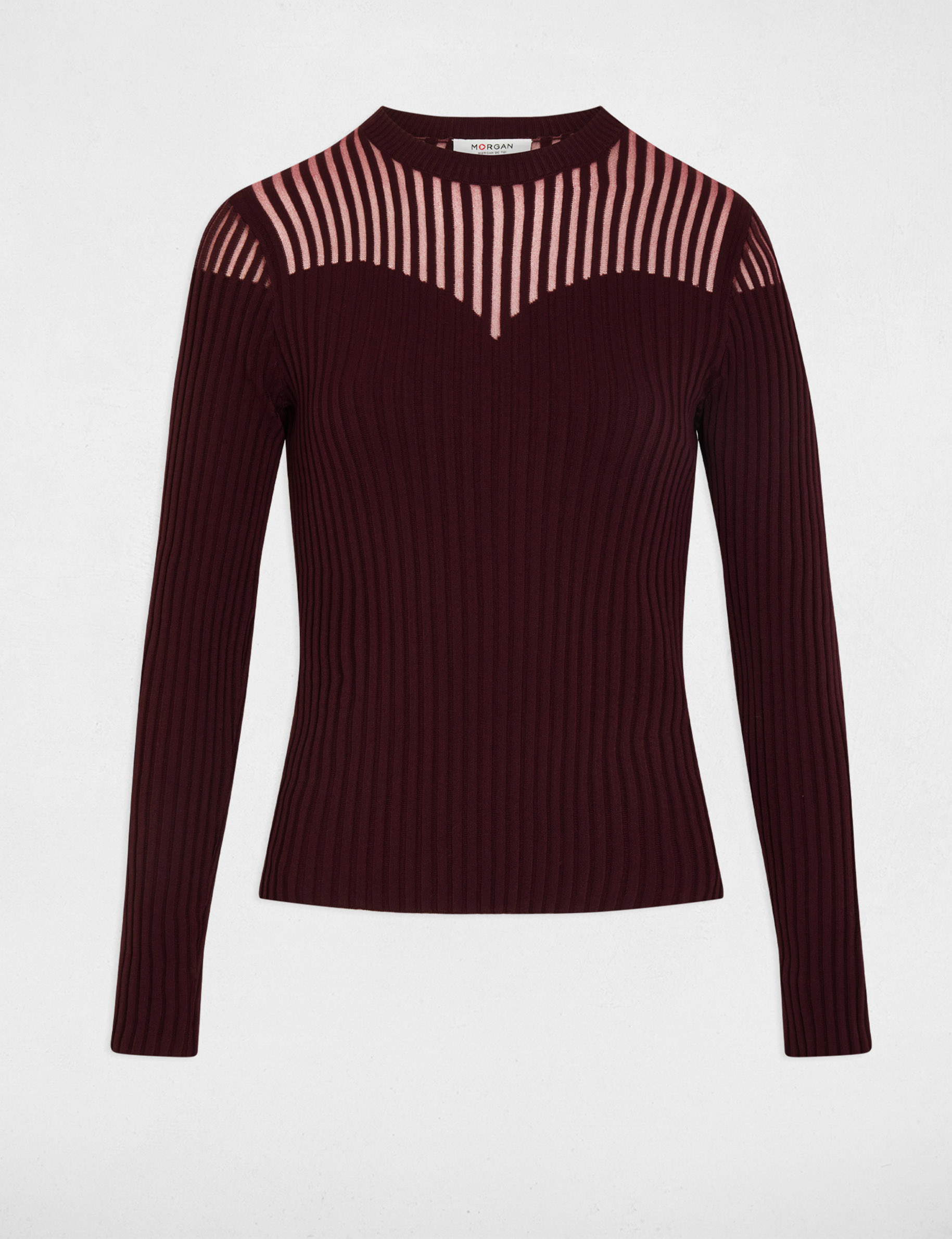 Pull cintr&eacute; prune femme