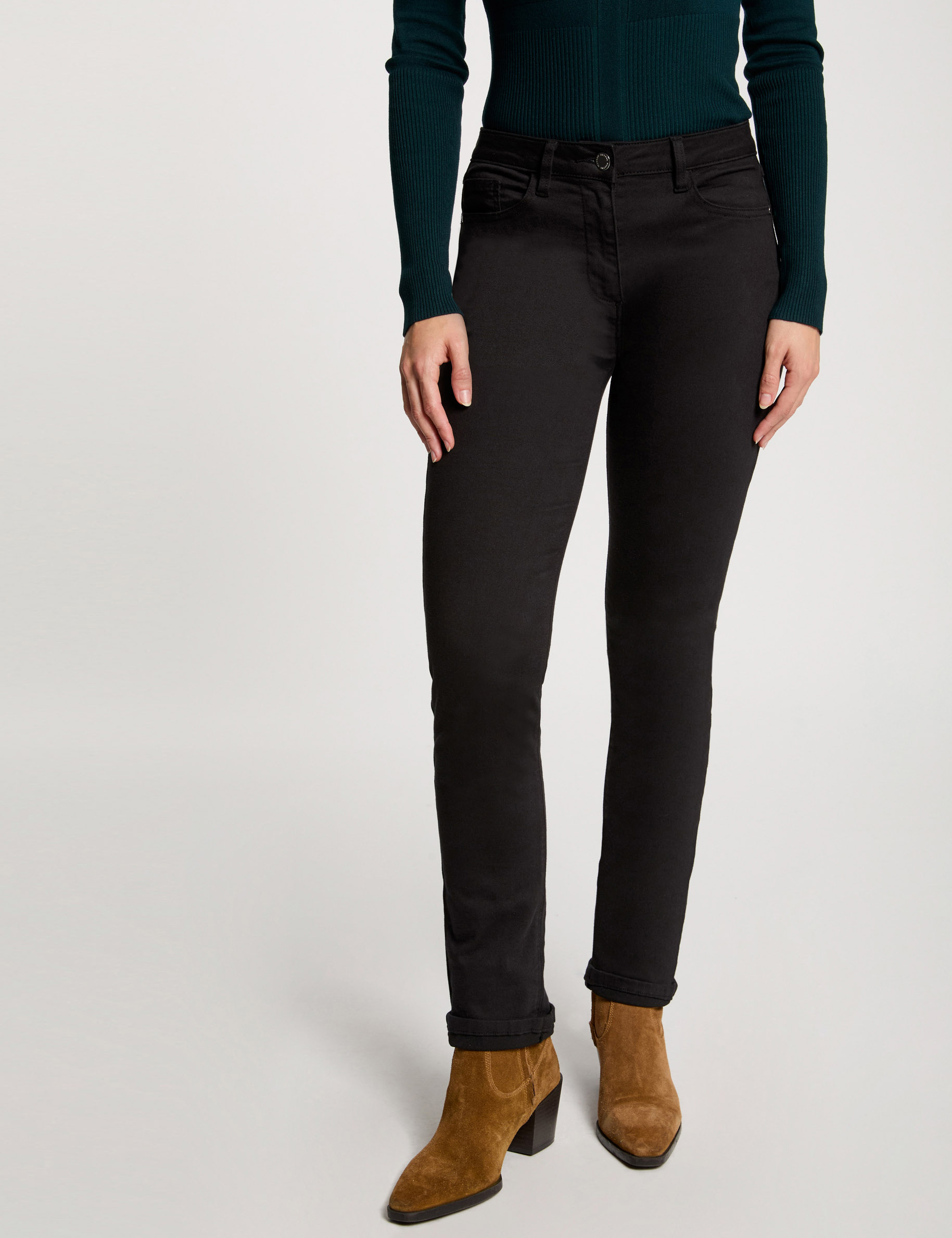 gerade geschnittene hose schwarz damen Gerade geschnittene Hose schwarz damen