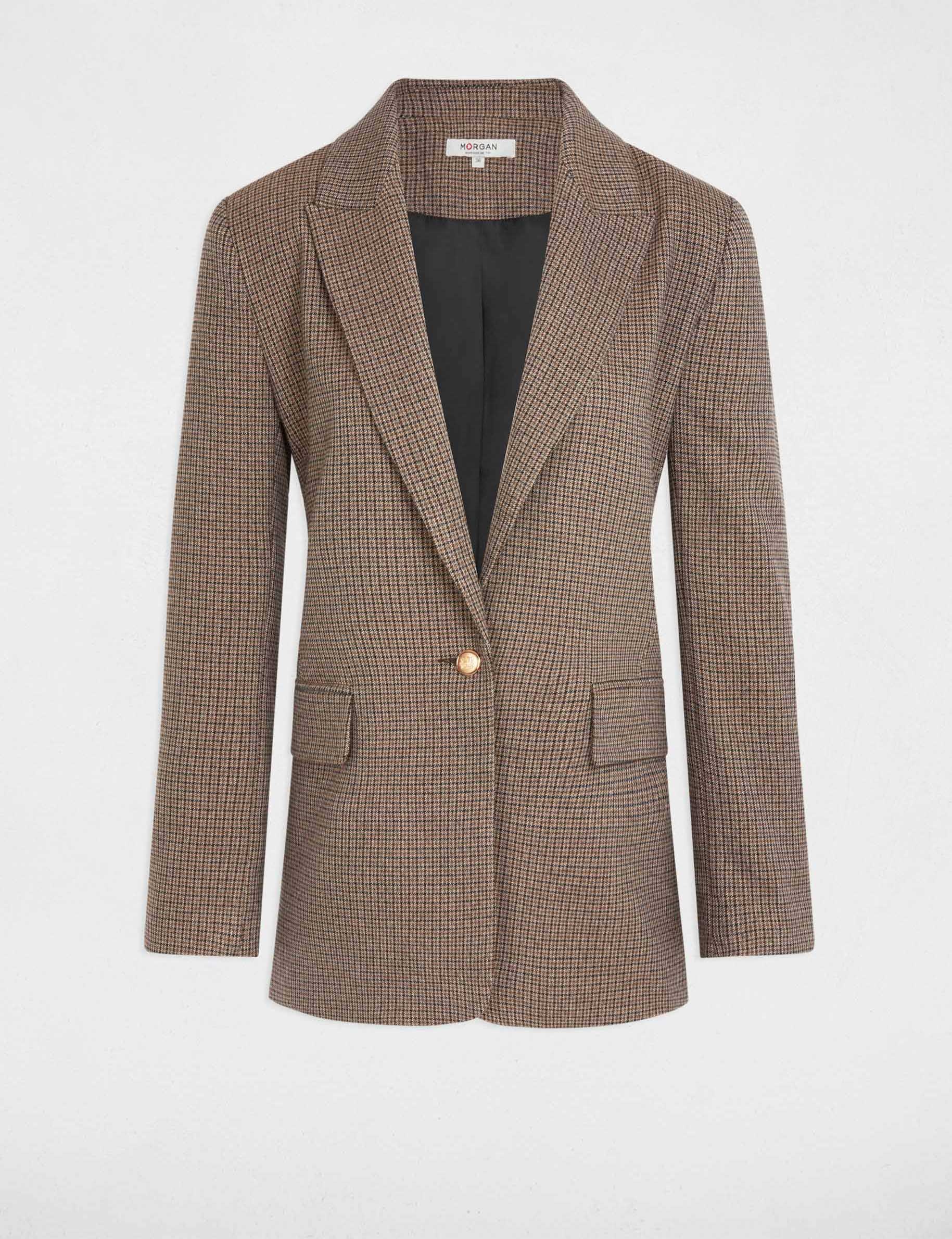 Gerade geschnittener Blazer mehrfarbig damen