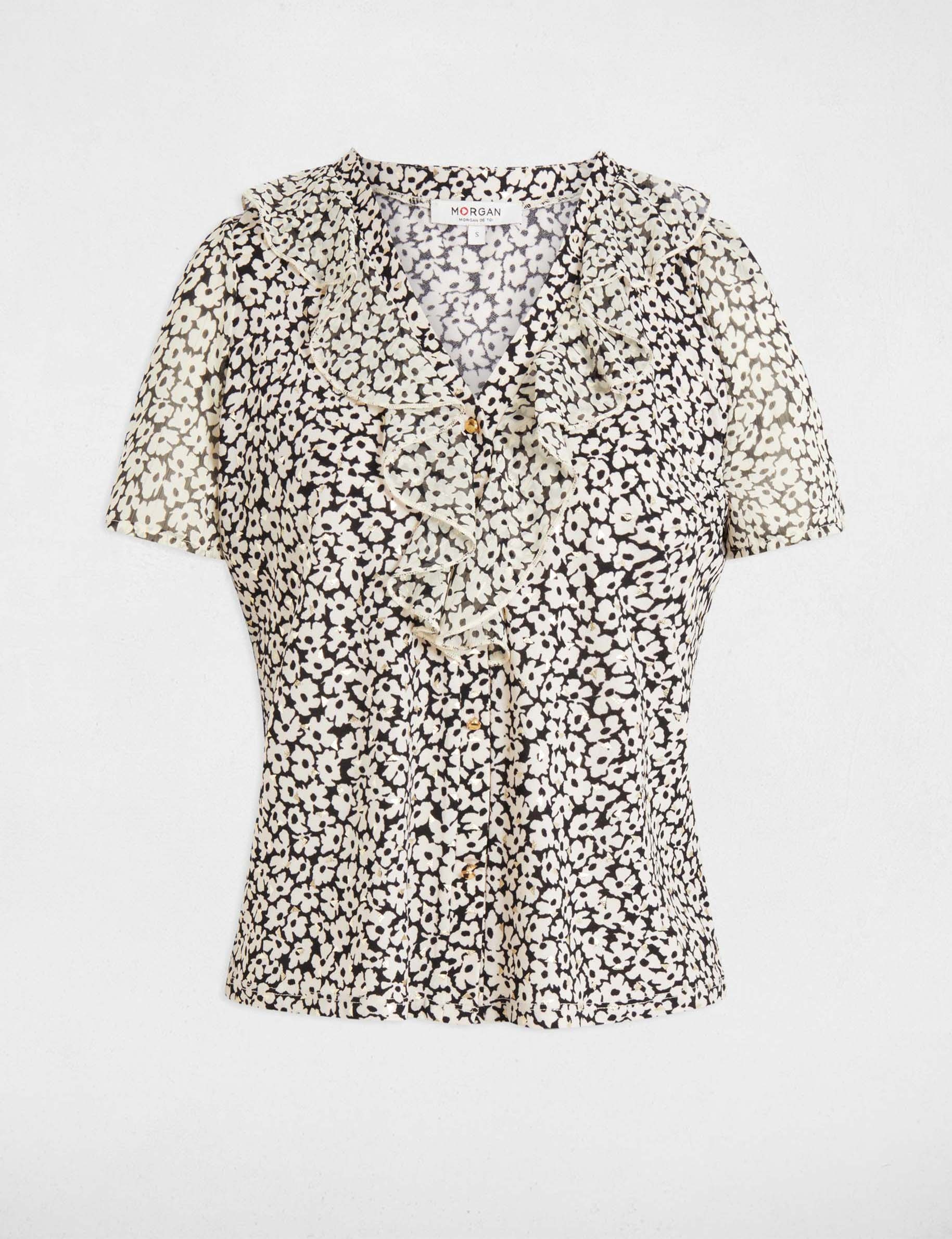 bluse mit kurzen armeln weiss damen Bluse mit kurzen Ärmeln weiss damen