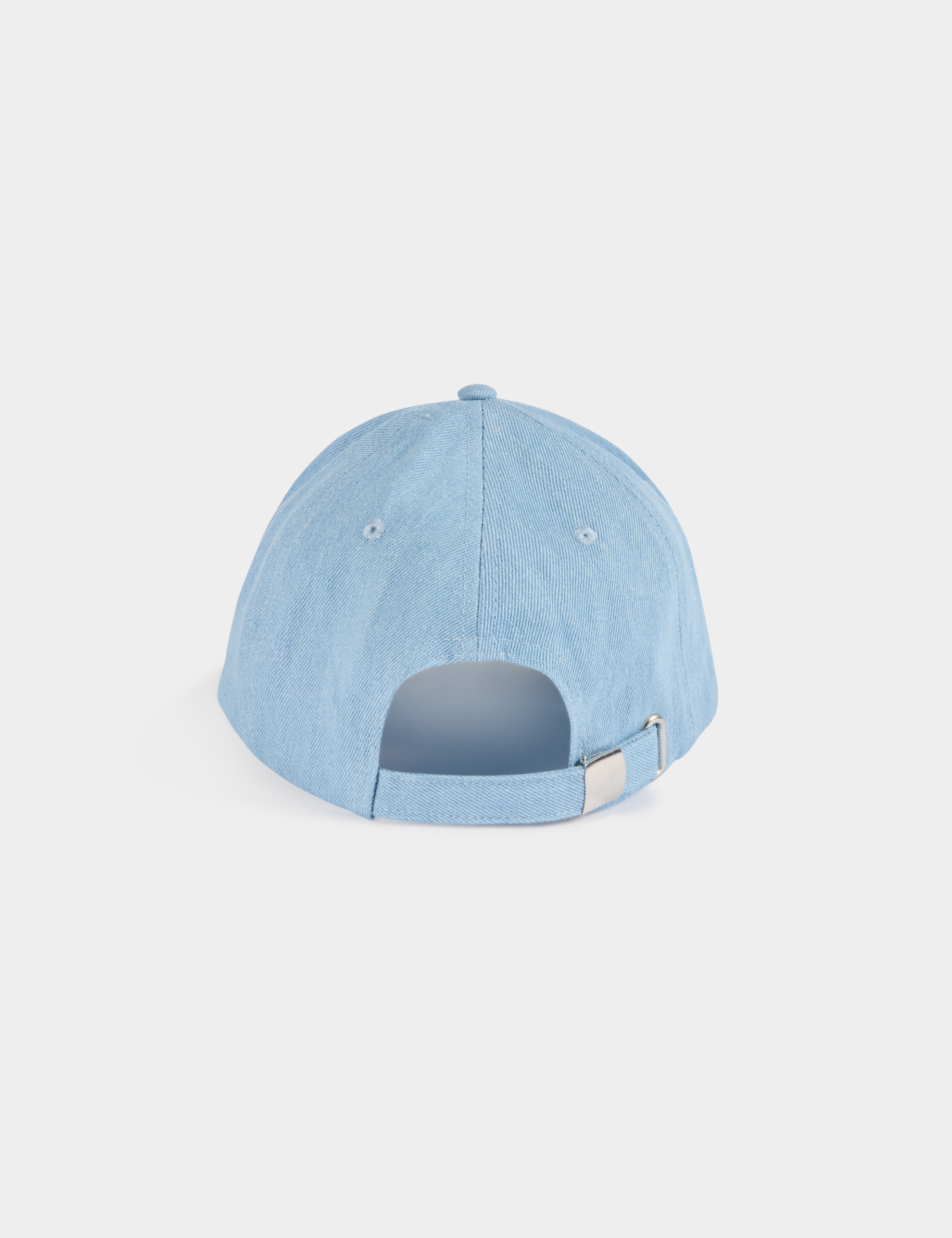 Casquette en jean M strass denim bleach femme