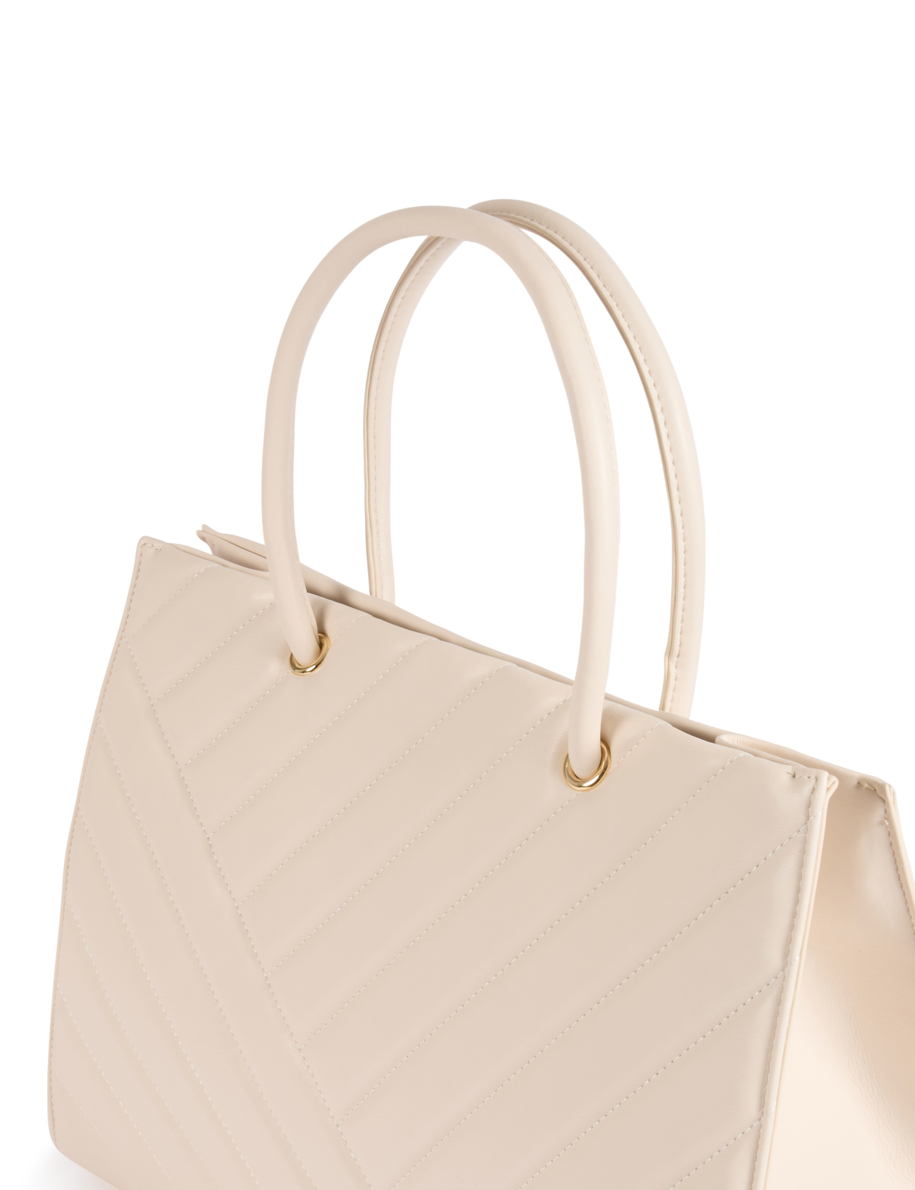 gesteppte shopper tasche elfenbein damen Gesteppte Shopper-Tasche elfenbein damen