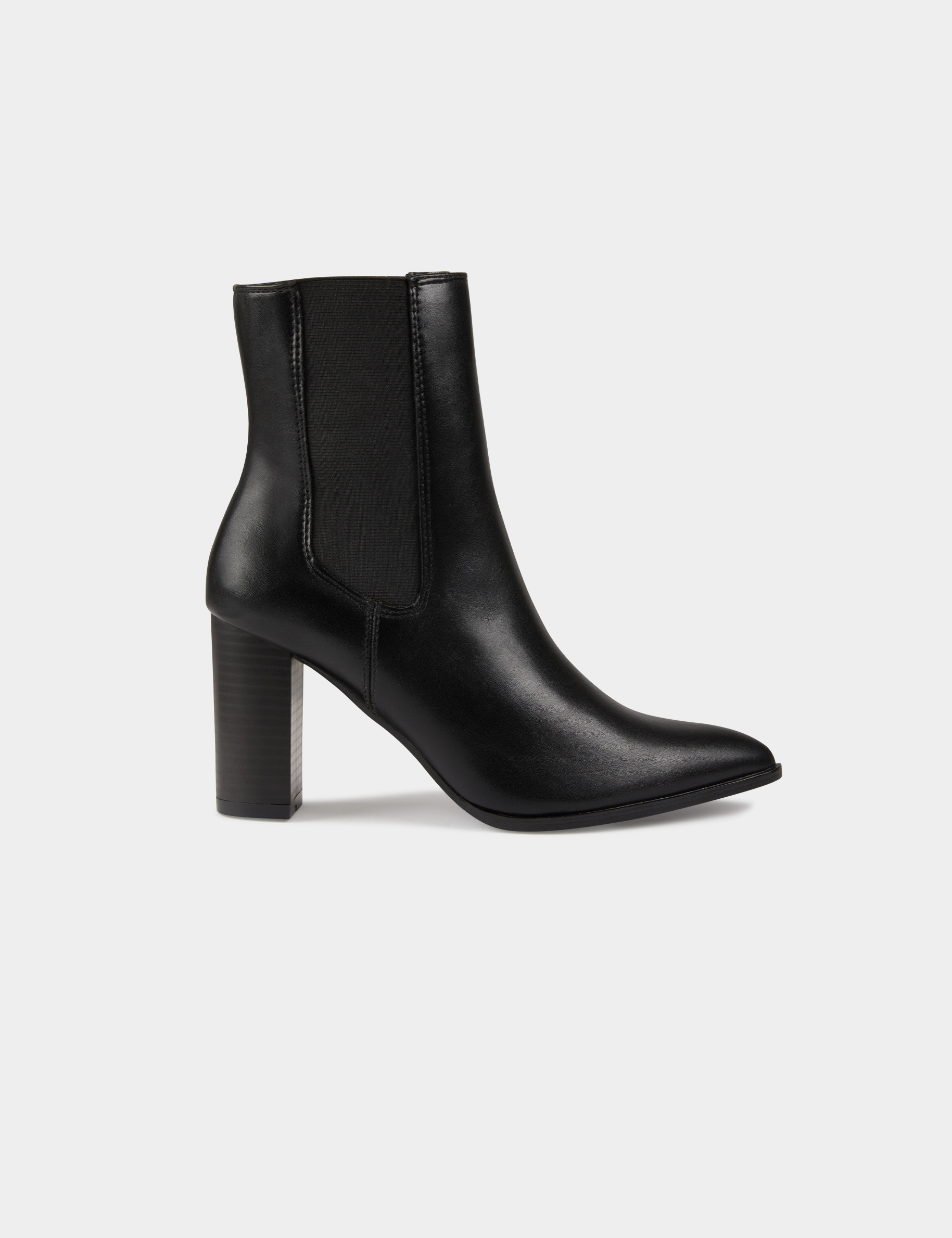 elastische stiefeletten mit absatzen schwarz damen Elastische Stiefeletten mit Absätzen schwarz damen