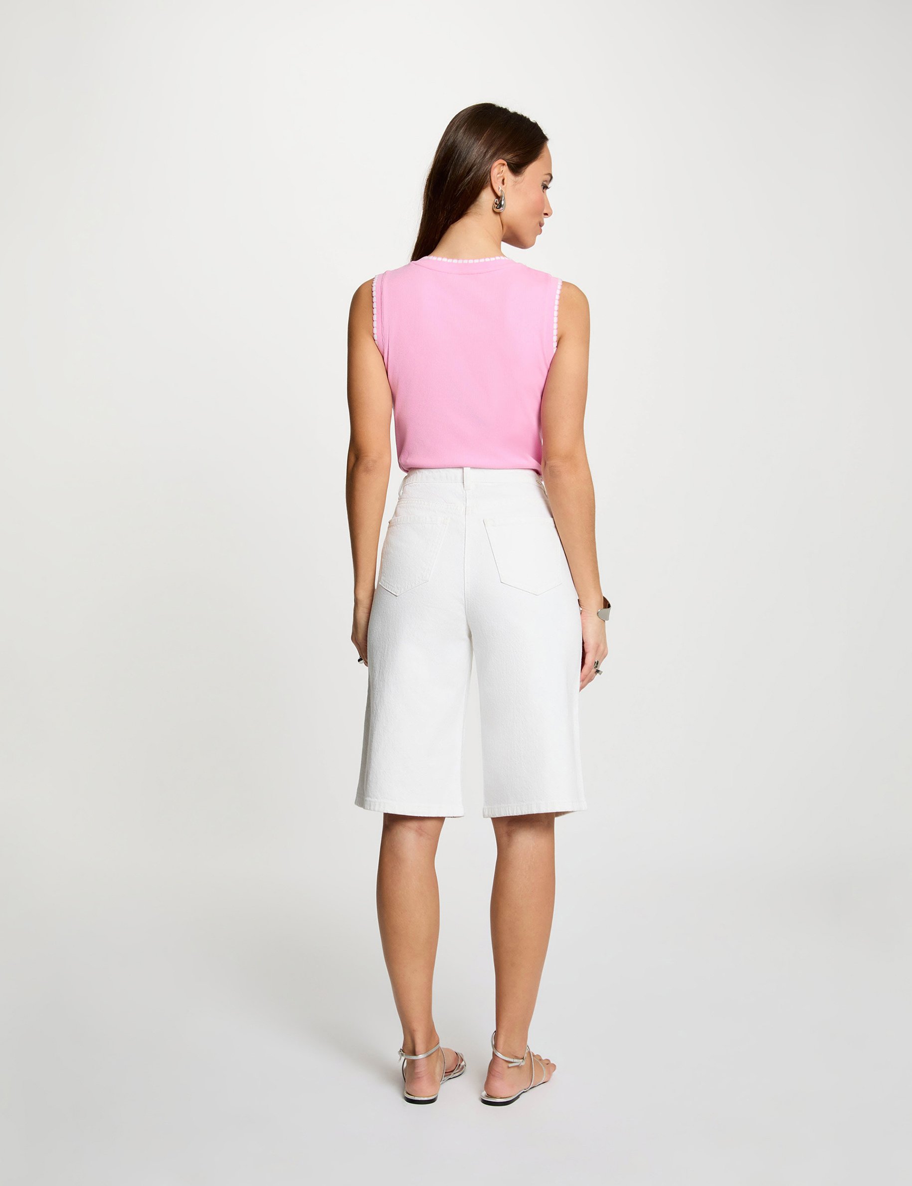 &Auml;rmelloses Tanktop rosa damen