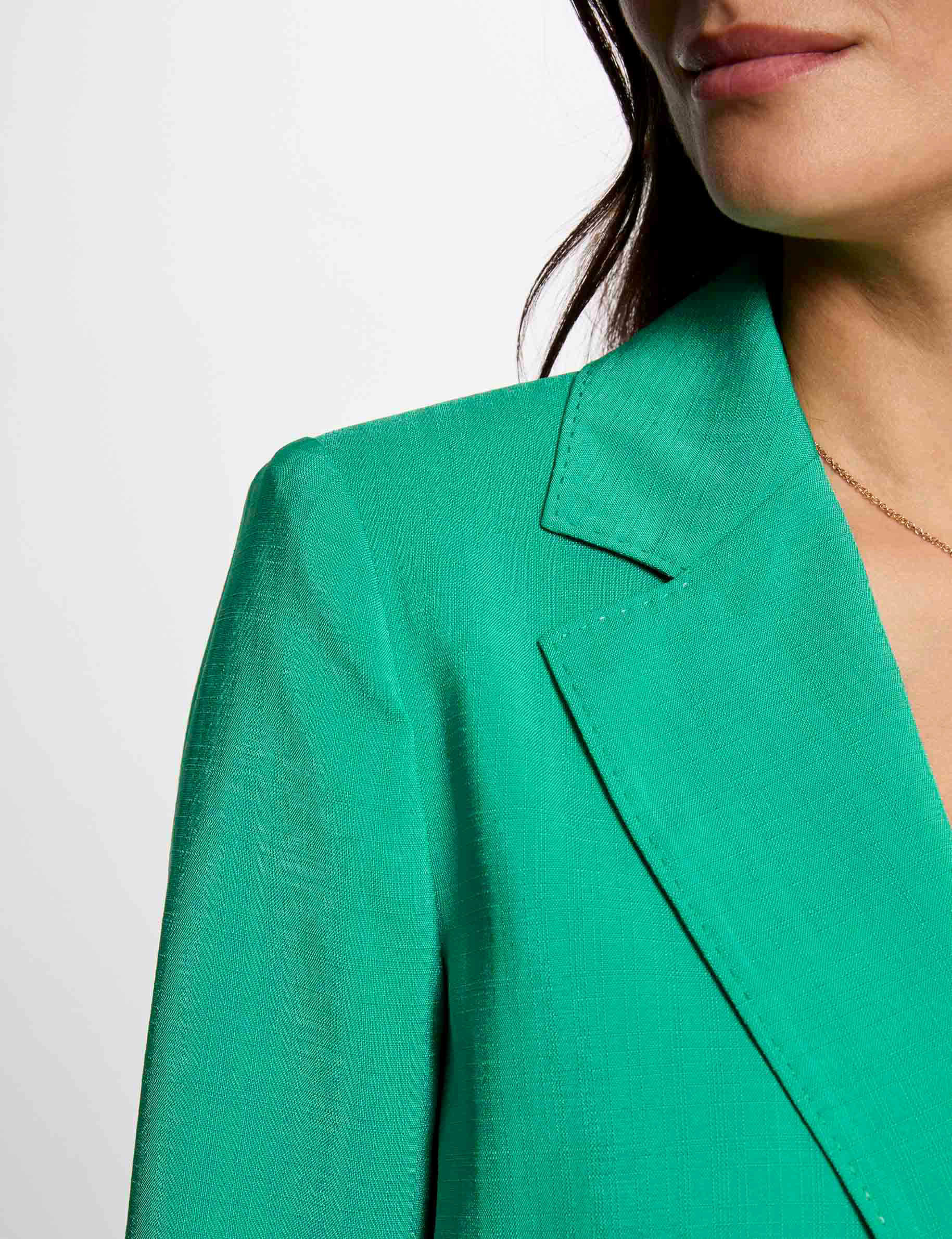 flieender blazer smaragdgrun damen Fließender Blazer smaragdgrün damen