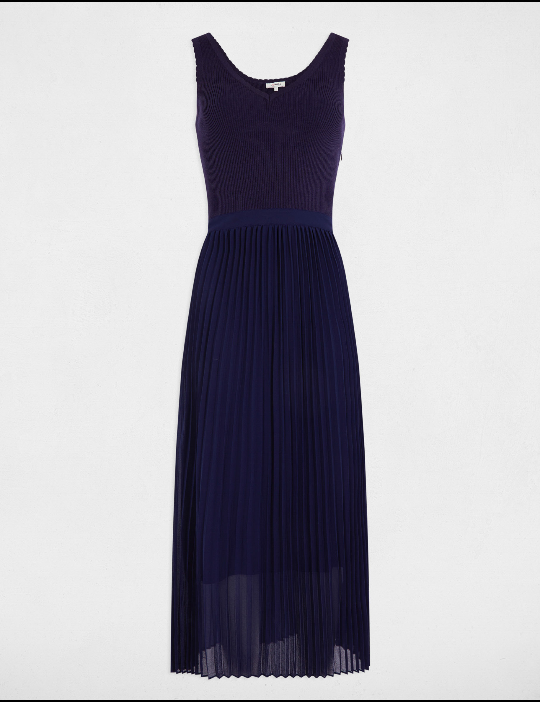 langes tailliertes strickkleid marineblau damen Langes tailliertes Strickkleid marineblau damen