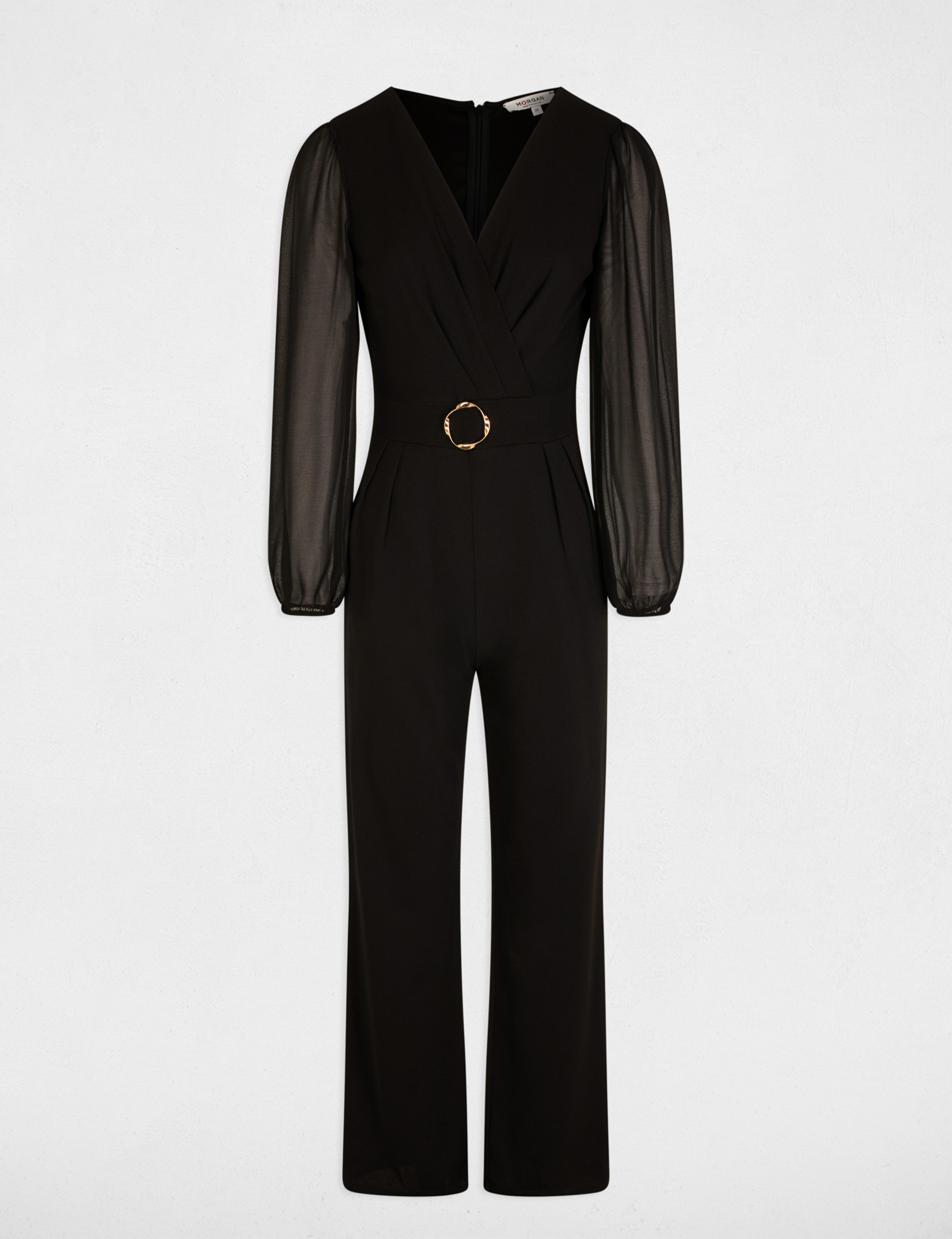 Wickeloverall schwarz damen