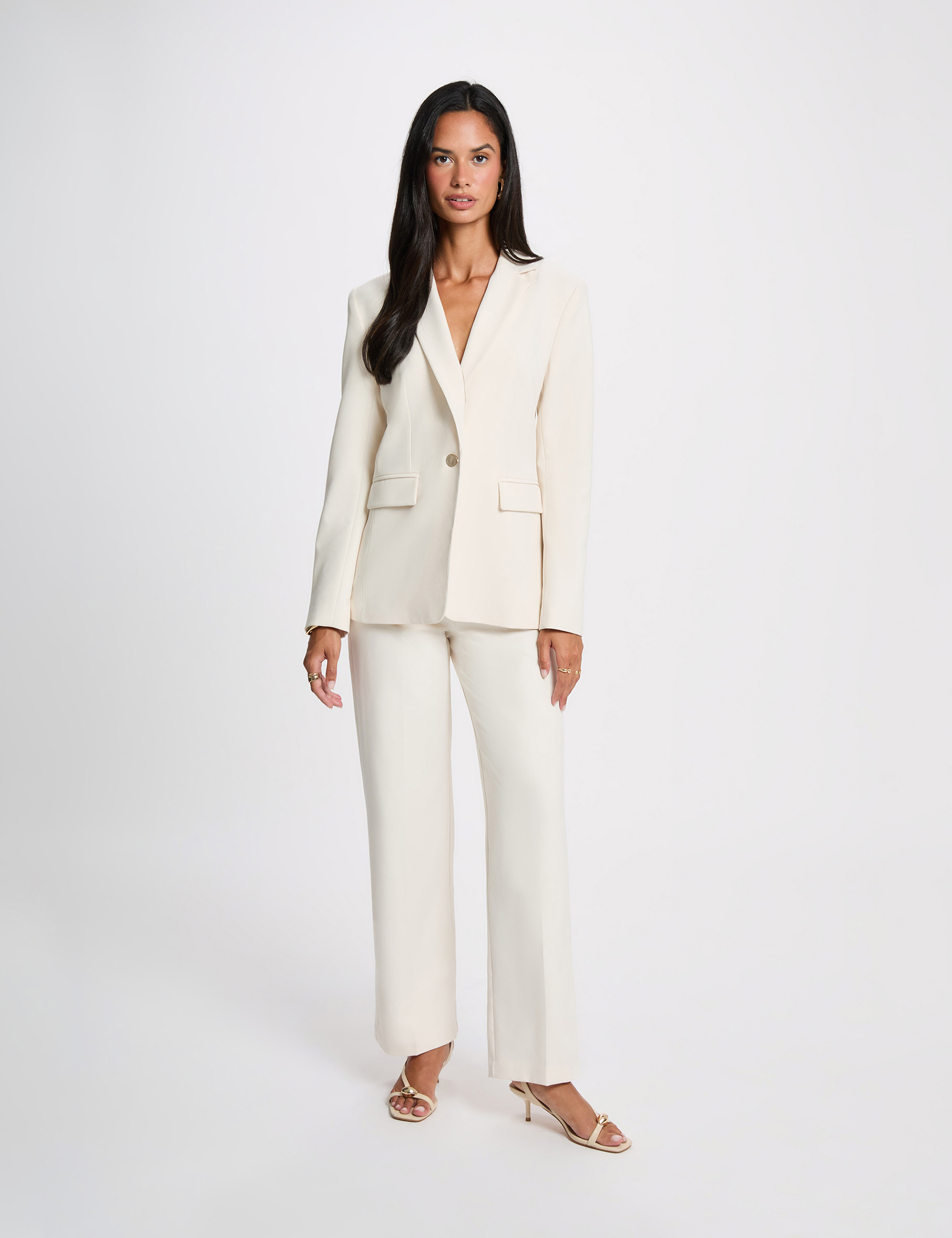 Veste blazer creme femme