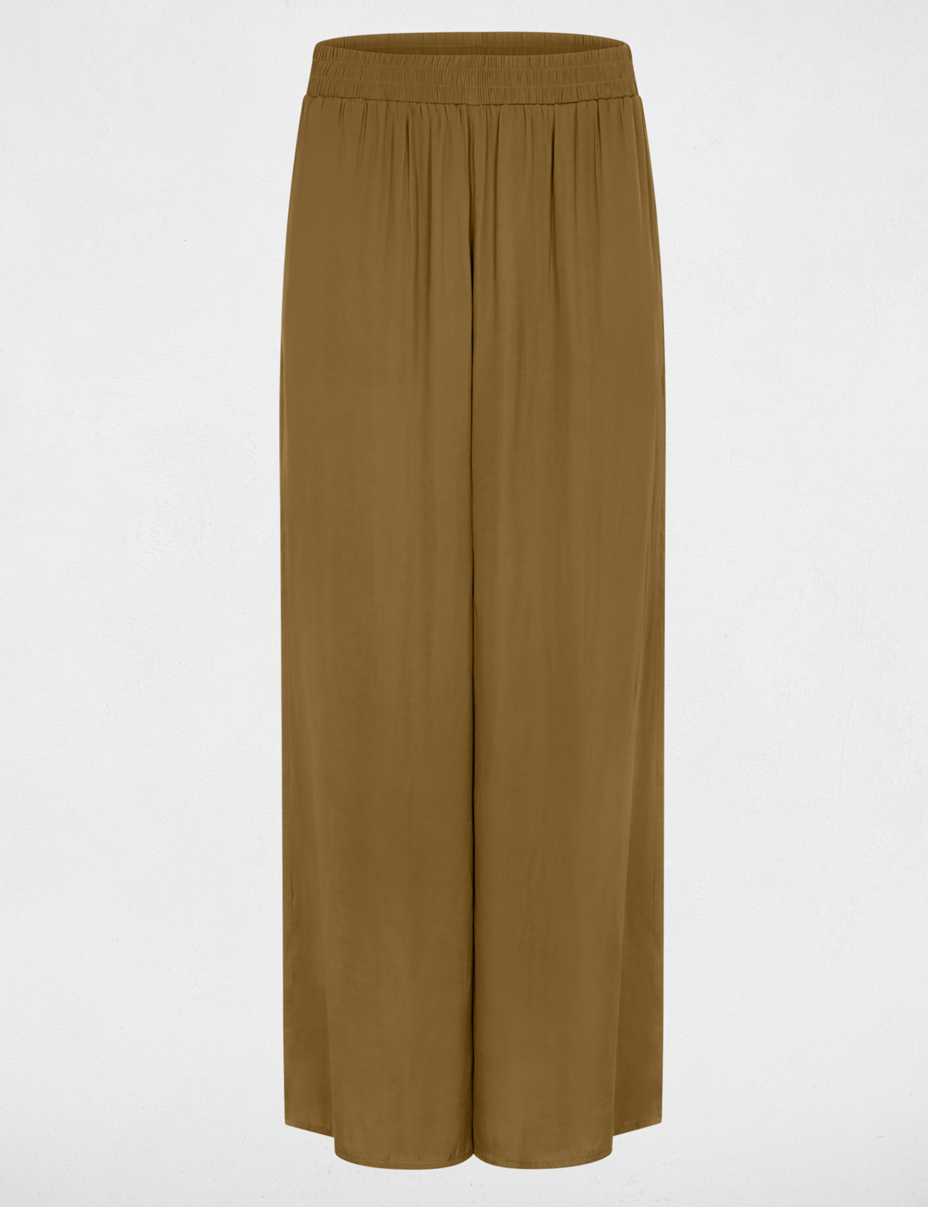 Weite flie&szlig;ende Hose khakigr&uuml;n damen