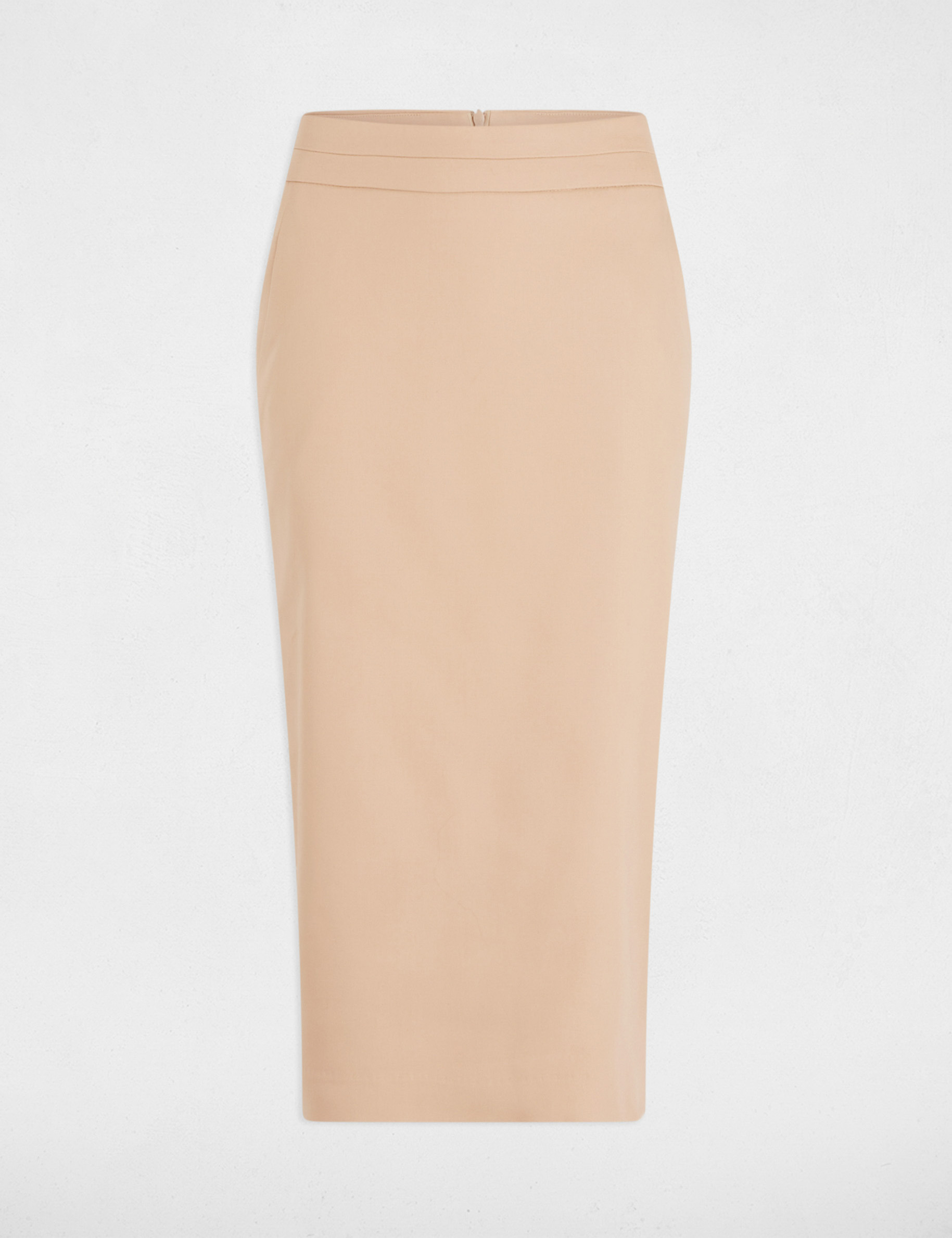 jupe longueur genou crayon marron clair femme Jupe longueur genou crayon marron clair femme